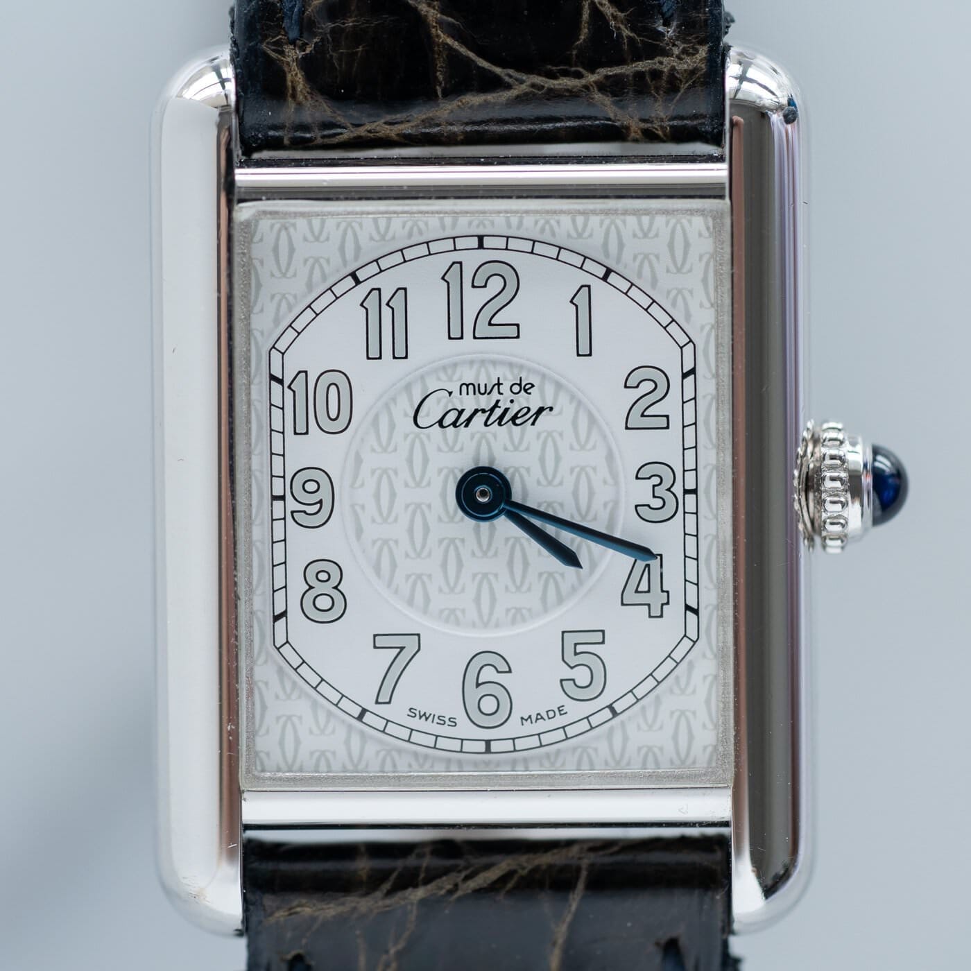 must de Cartier Tank QZ Big Arabic Dial - Arbitro