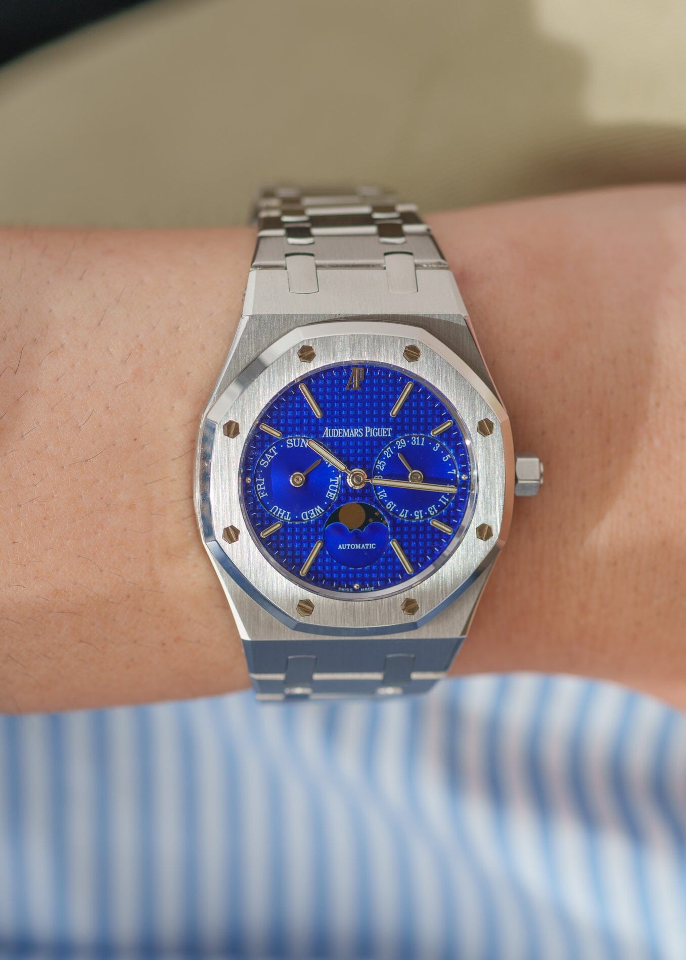 Audemars Piguet ロイヤルオーク 25594 ST "Yves Klein" ブルーダイアル 箱保証書付き Watch AUDEMARS PIGUET