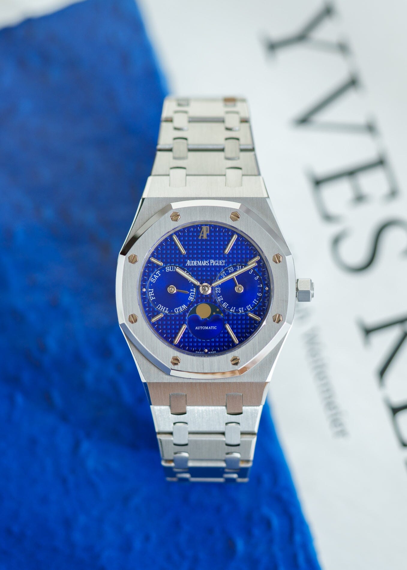 Audemars Piguet ロイヤルオーク 25594 ST "Yves Klein" ブルーダイアル 箱保証書付き Watch AUDEMARS PIGUET