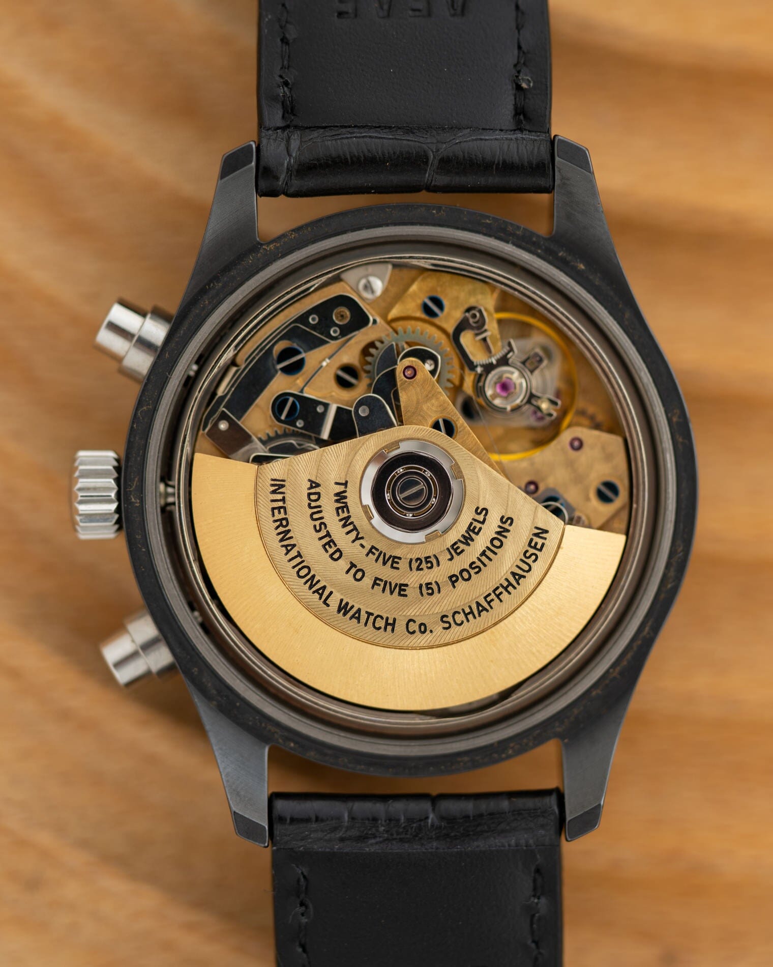 IWC フリーガークロノグラフ 3705 ”ブラックフリーガー" 保証書付き Watch IWC