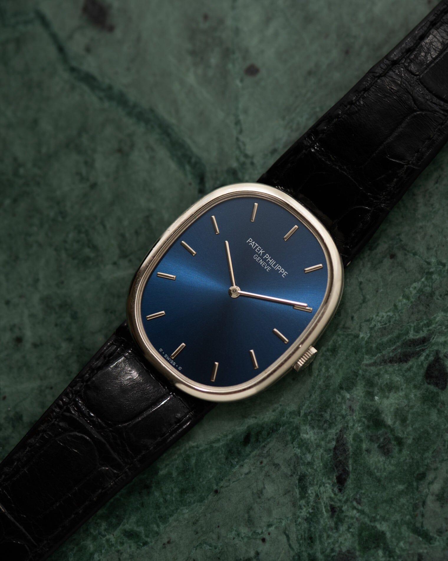 Patek Philippe ゴールデンエリプス 3848 WG ブルーシグマダイアル 箱保証書付き Watch PATEK PHILIPPE