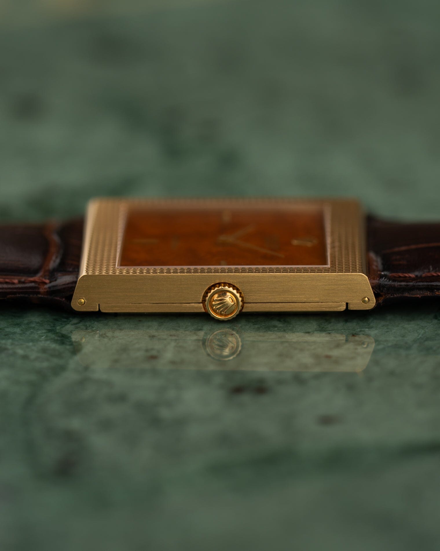 Rolex チェリーニ 4127 YG ウッドダイアル 箱保証書付き Watch ROLEX