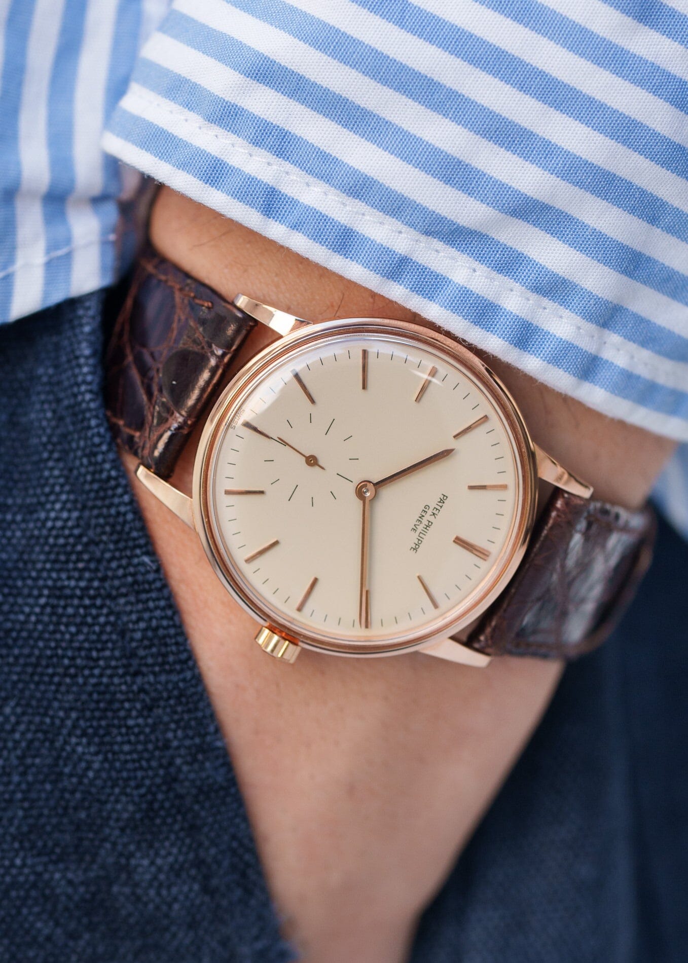 Patek Philippe カラトラバ 3425 RG アイボリーダイアル アーカイブ付き Watch PATEK PHILIPPE