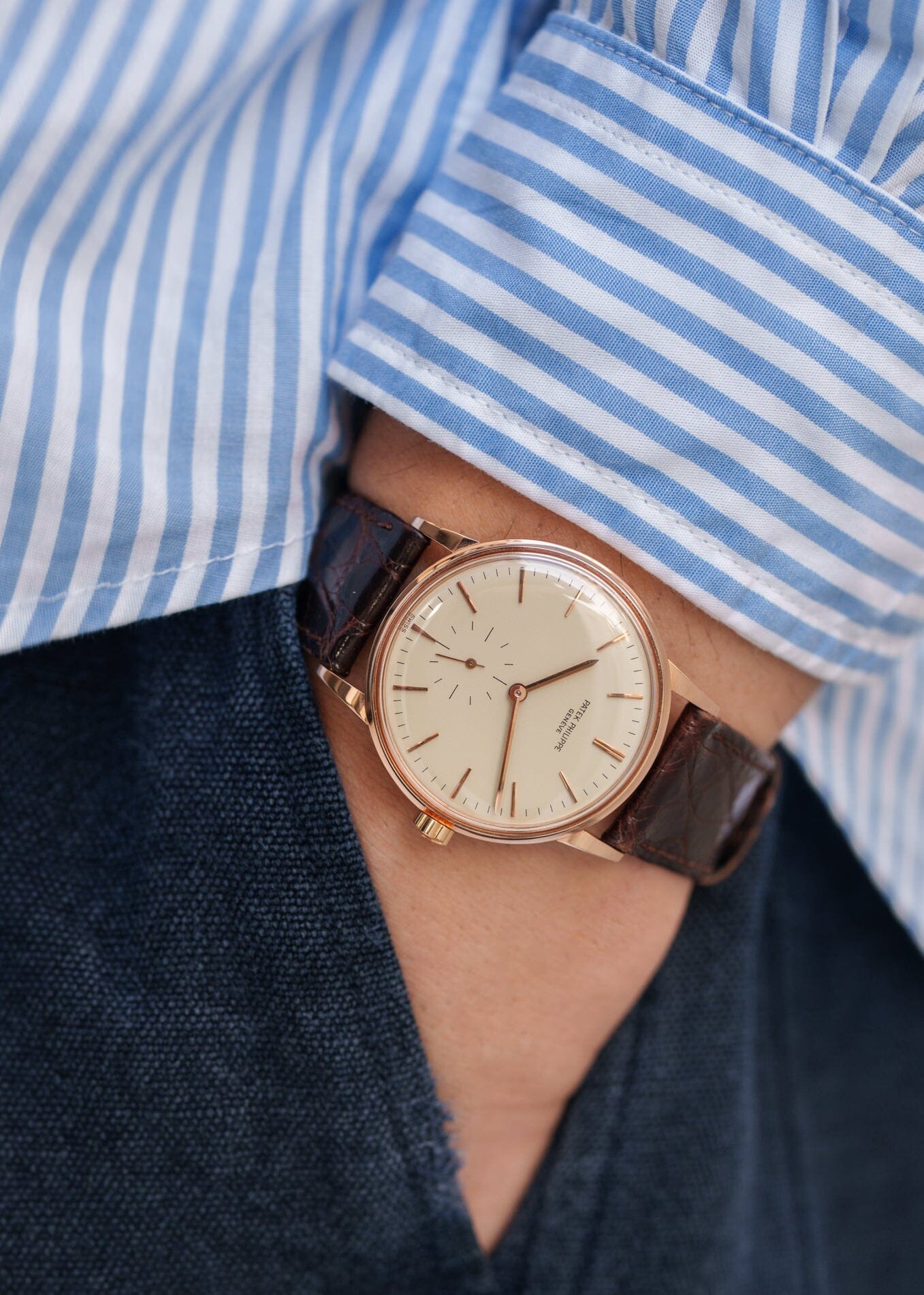 Patek Philippe カラトラバ 3425 RG アイボリーダイアル アーカイブ付き Watch PATEK PHILIPPE