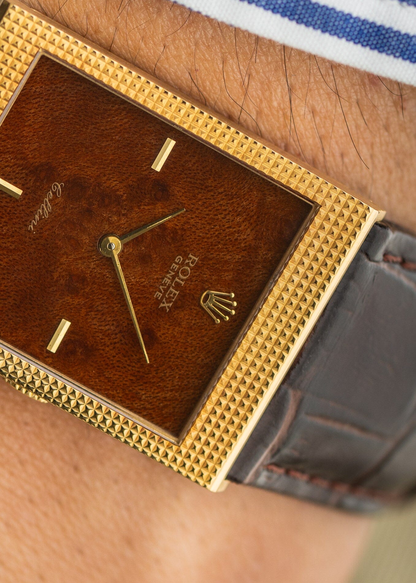 Rolex チェリーニ 4127 YG ウッドダイアル 箱保証書付き Watch ROLEX