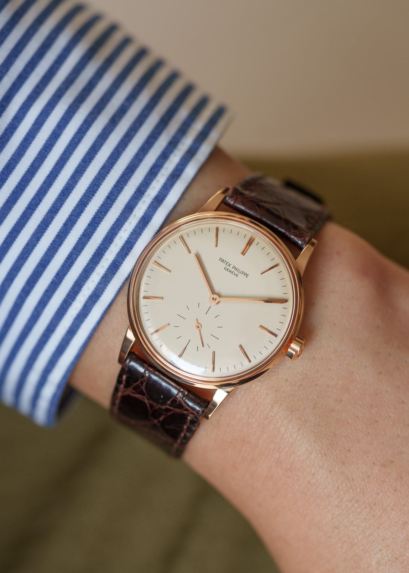 Patek Philippe カラトラバ 3425 RG アイボリーダイアル アーカイブ付き Watch PATEK PHILIPPE