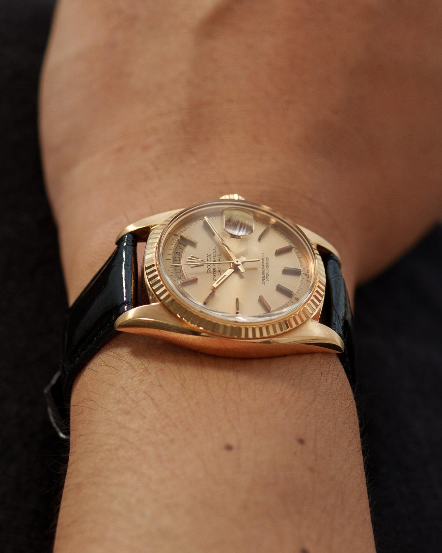 ロレックス デイデイト 1803 YG シャンパンダイアル 国際サービス保証書付き Watch ROLEX