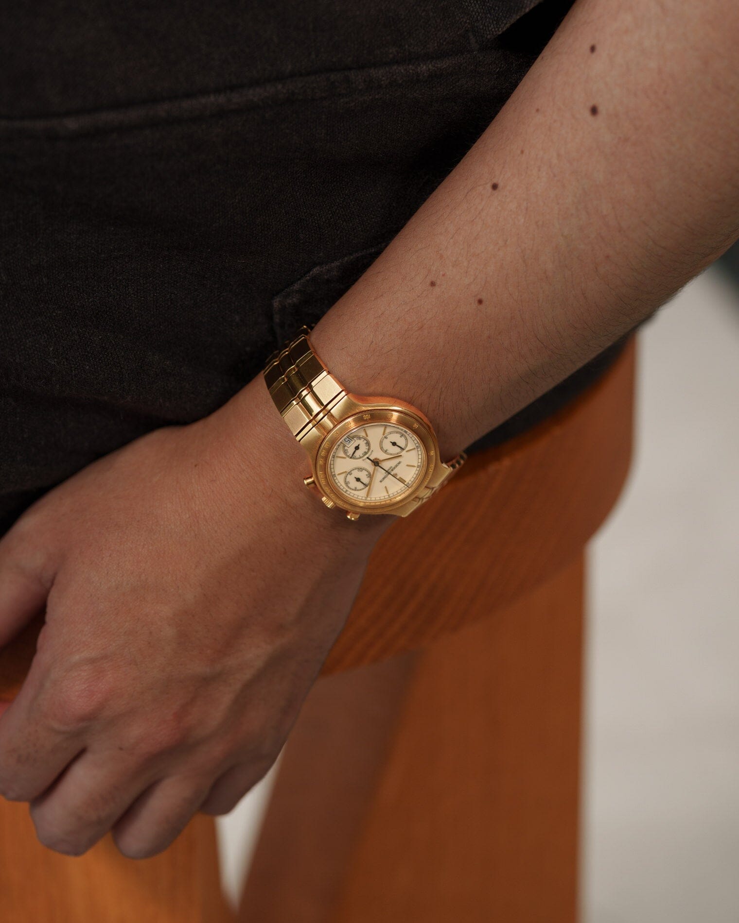 Vacheron Constantin フィディアス 49001 YG アイボリーダイアル Watch VACHERON CONSTANTIN