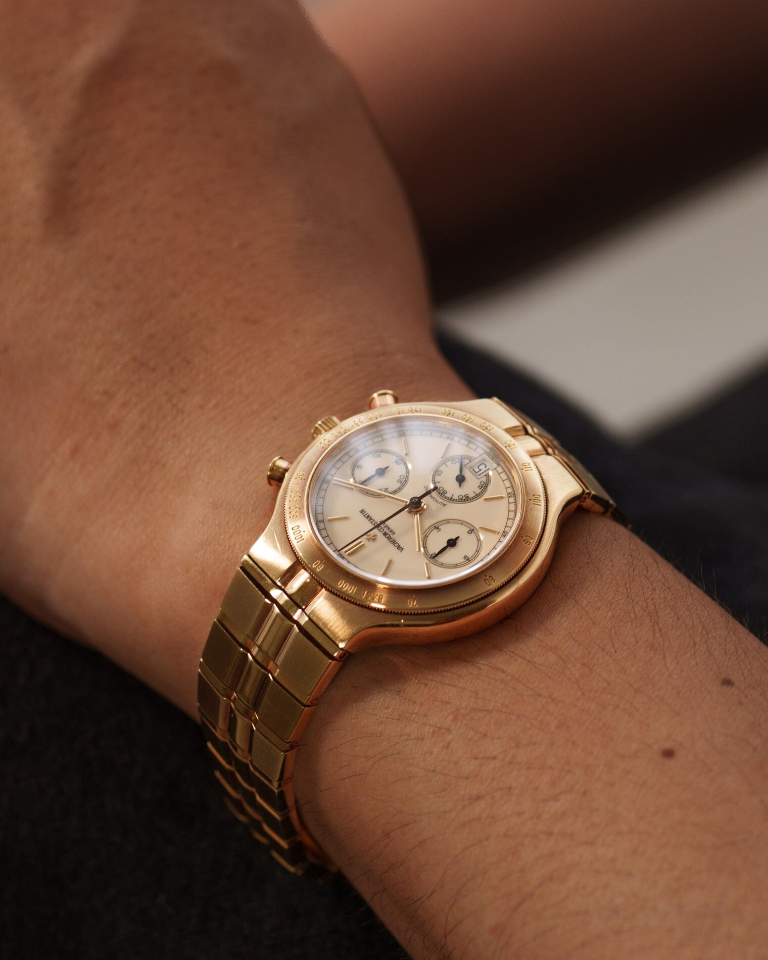 Vacheron Constantin フィディアス 49001 YG アイボリーダイアル Watch VACHERON CONSTANTIN