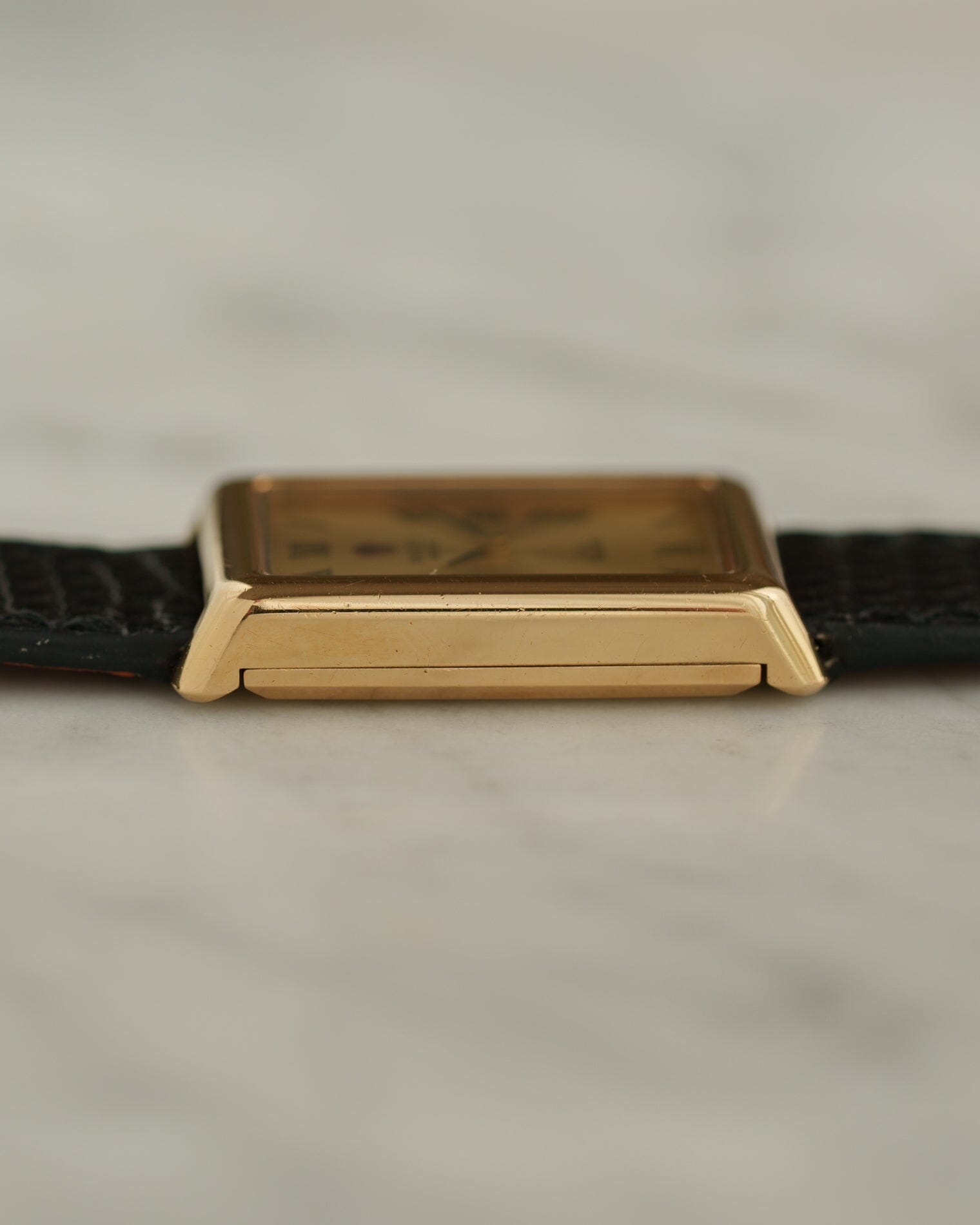 ロレックス チェリーニ 4103 レクタングル YG シャンパンローマンダイアル Watch ROLEX