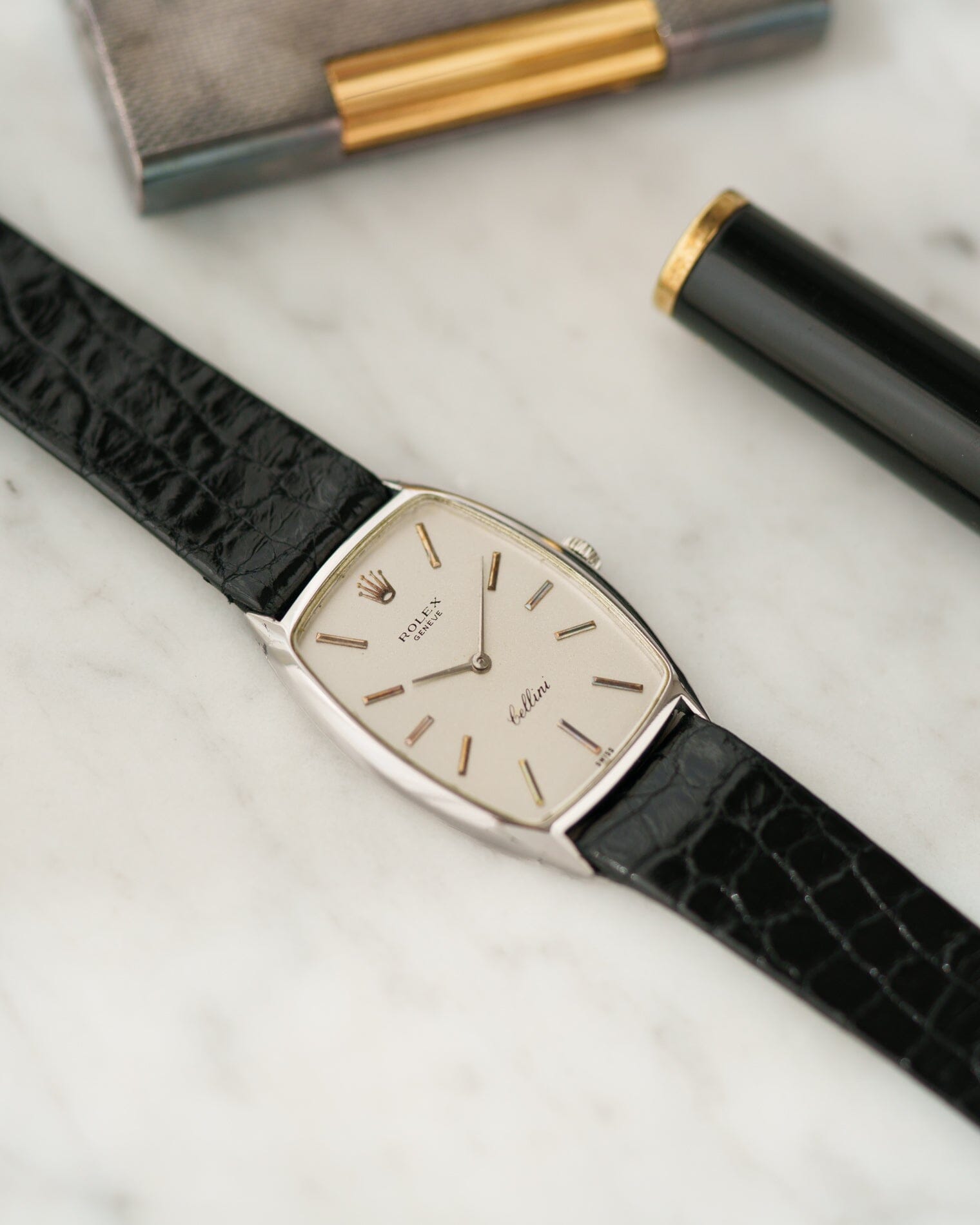 ロレックス チェリーニ 3807 WG シルバーダイアル Watch ROLEX