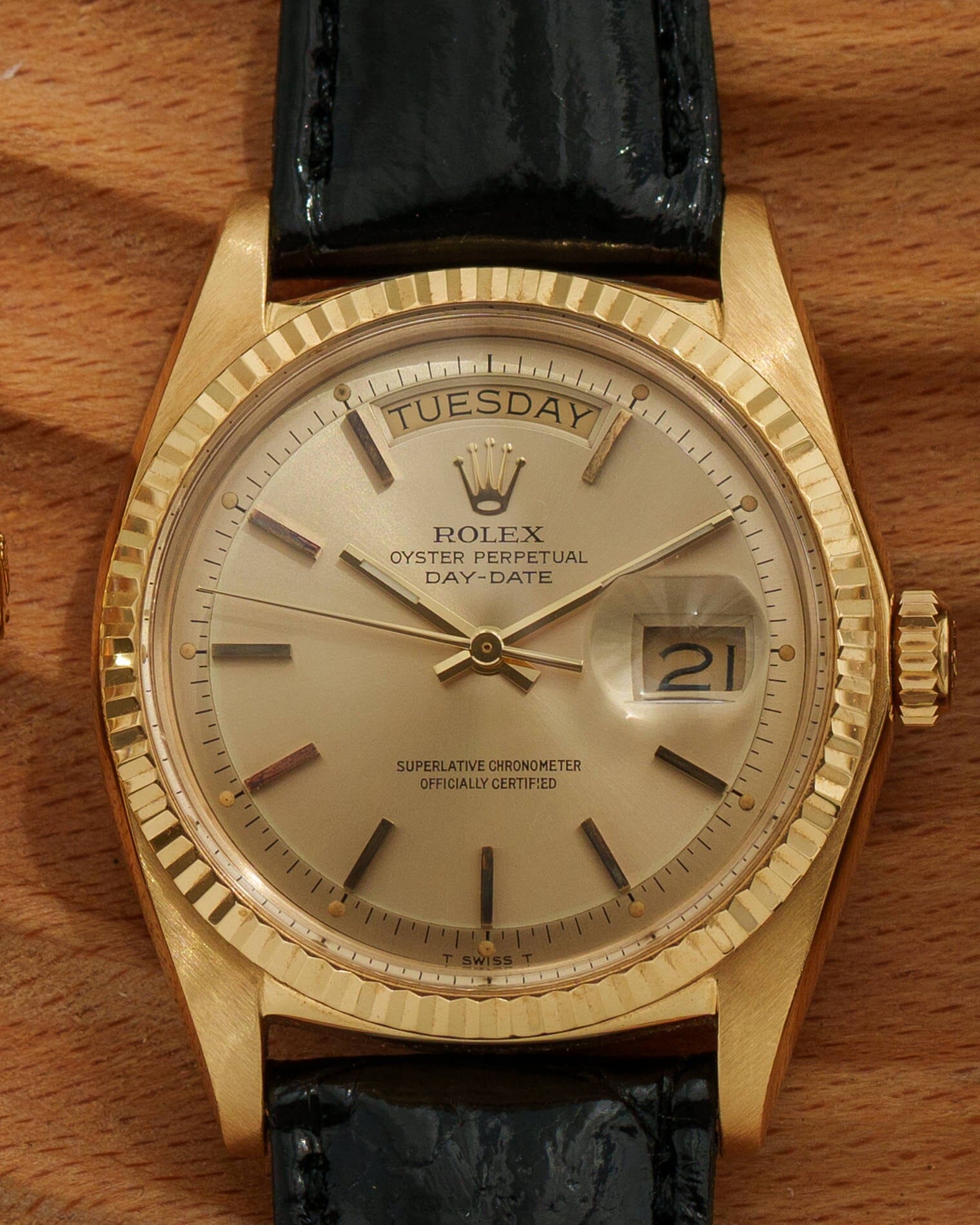 ロレックス デイデイト 1803 YG シャンパンダイアル 国際サービス保証書付き Watch ROLEX
