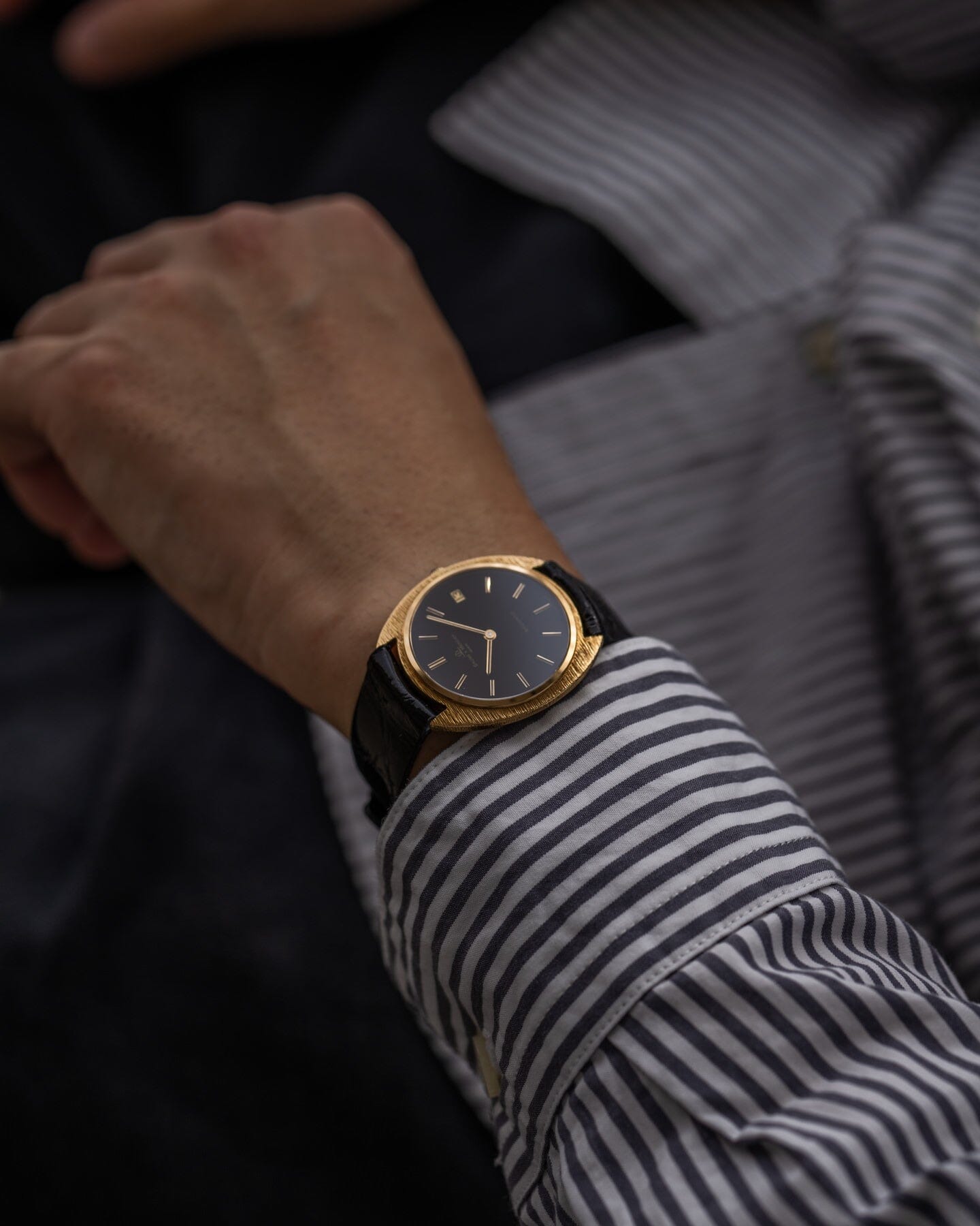 Baume&Mercier ボーマティック 35114 YG ブラック バーク仕上げ Watch BAUME&MERCIER