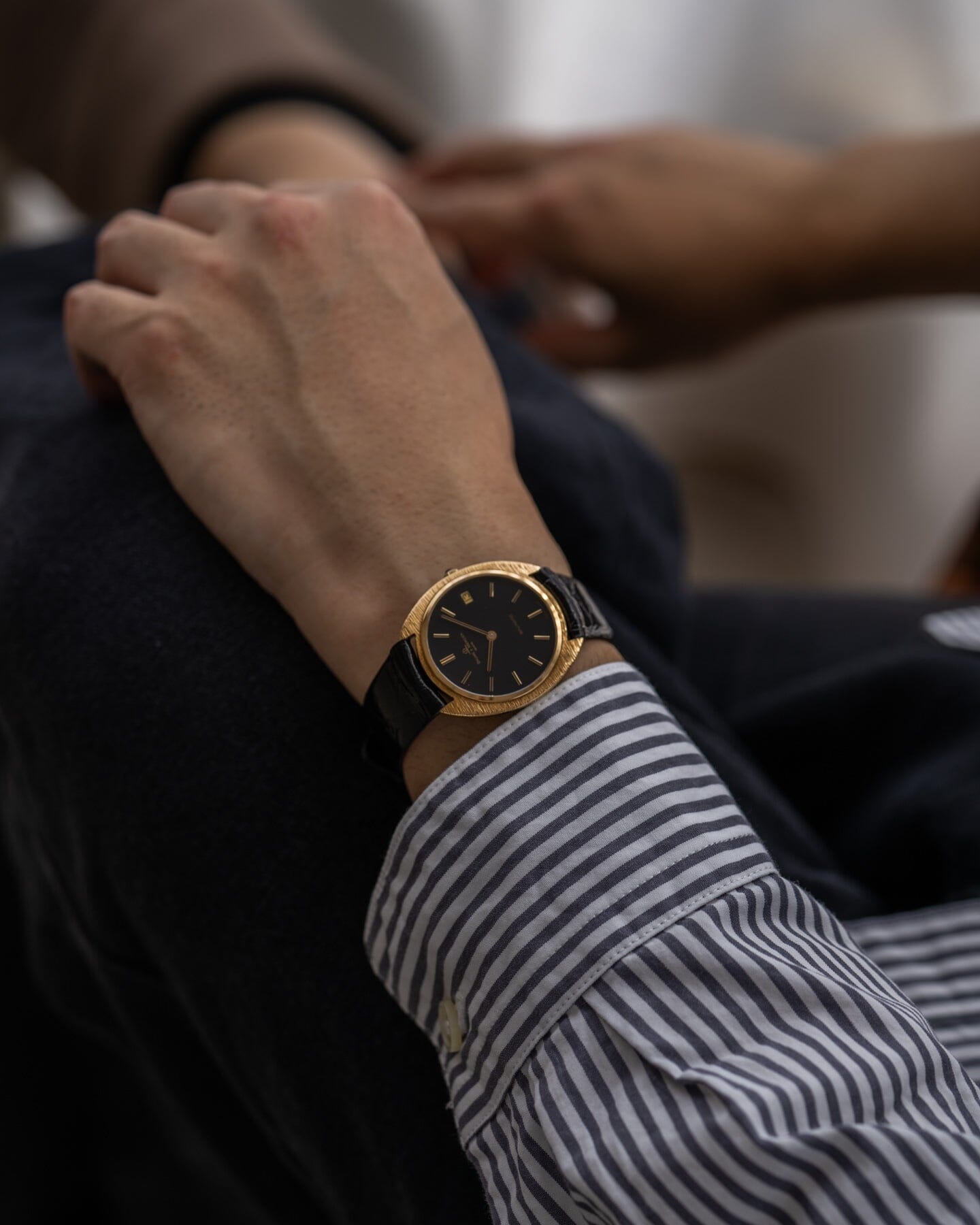Baume&Mercier ボーマティック 35114 YG ブラック バーク仕上げ Watch BAUME&MERCIER