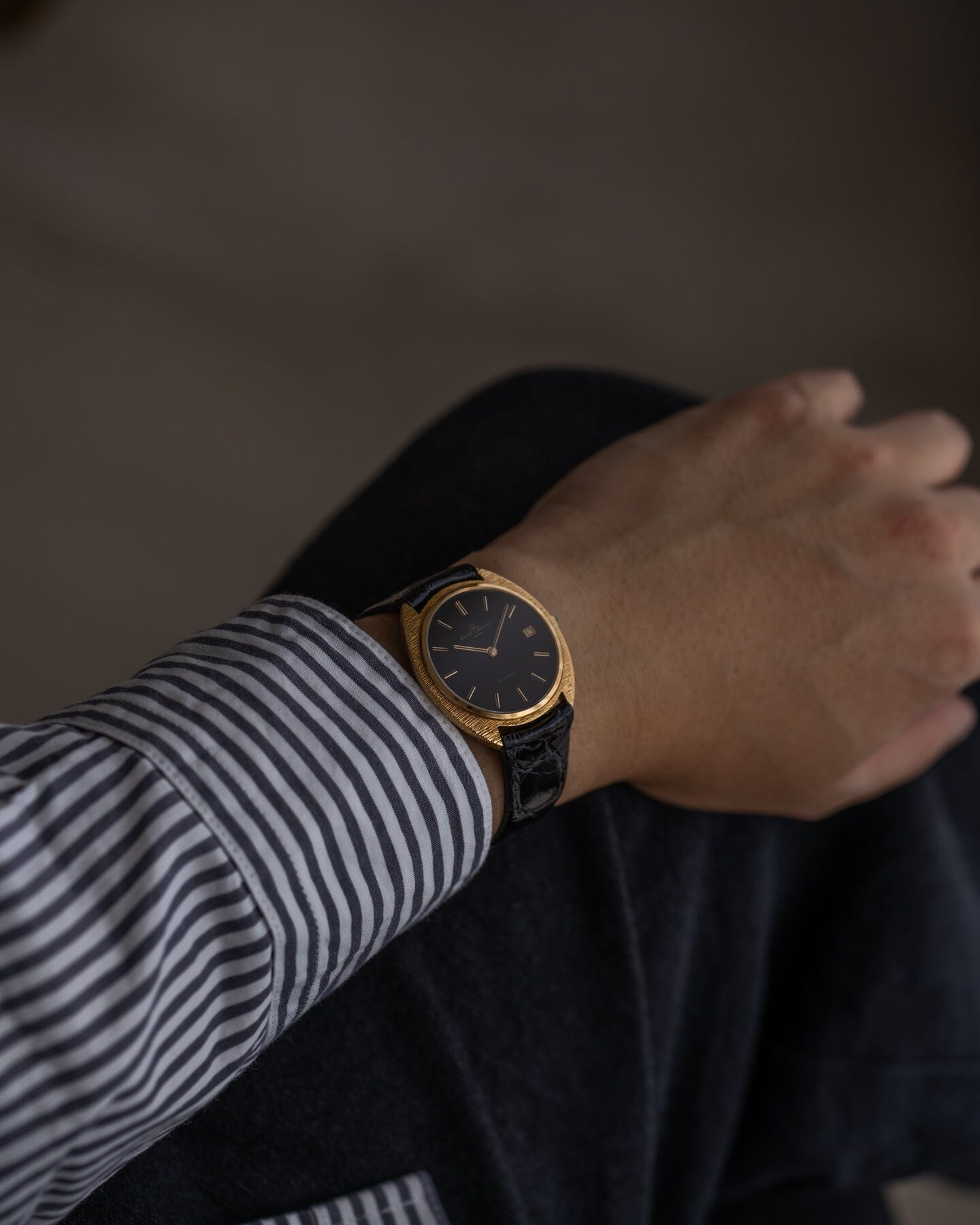 Baume&Mercier ボーマティック 35114 YG ブラック バーク仕上げ Watch BAUME&MERCIER