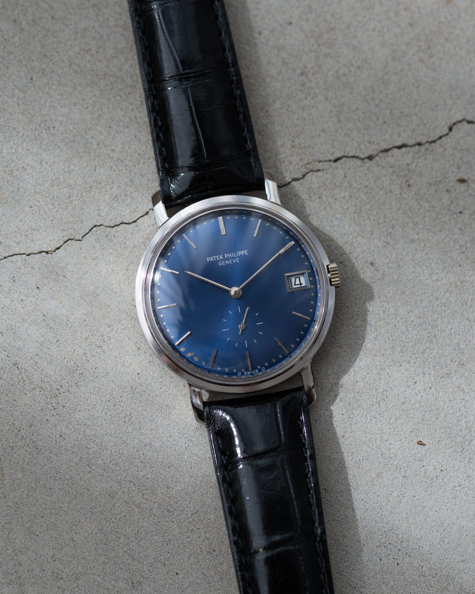 Patek Philippe カラトラバ 3445 WG ブルーシグマダイアル アーカイブ付 Watch PATEK PHILIPPE