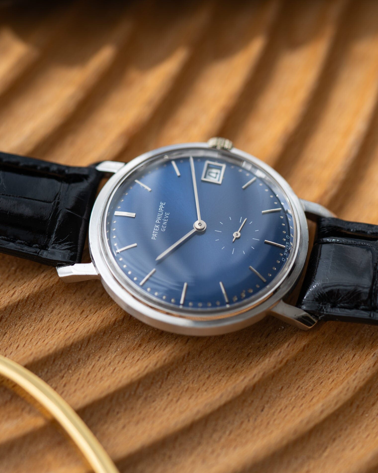 Patek Philippe カラトラバ 3445 WG ブルーシグマダイアル アーカイブ付 Watch PATEK PHILIPPE