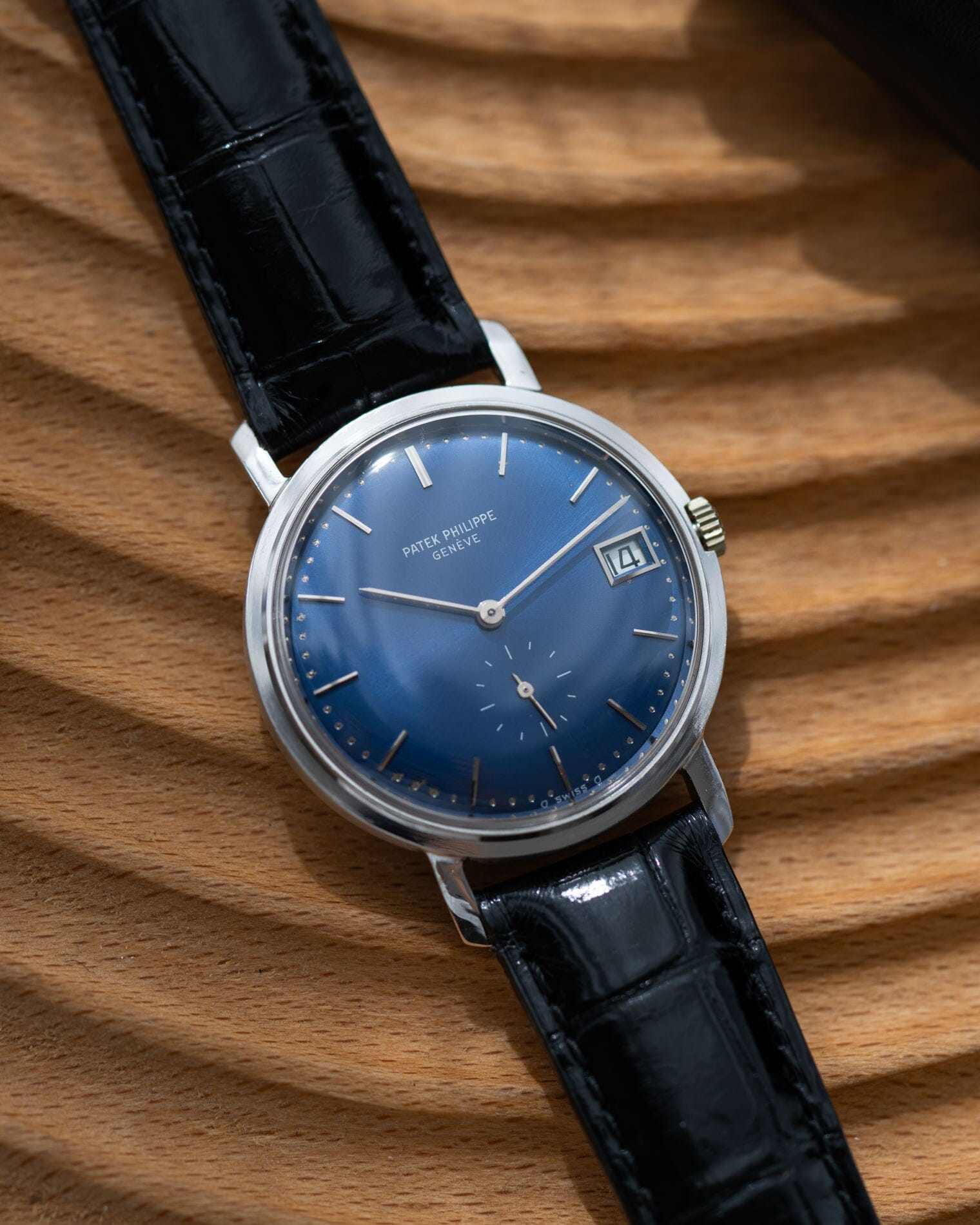 Patek Philippe カラトラバ 3445 WG ブルーシグマダイアル アーカイブ付 Watch PATEK PHILIPPE