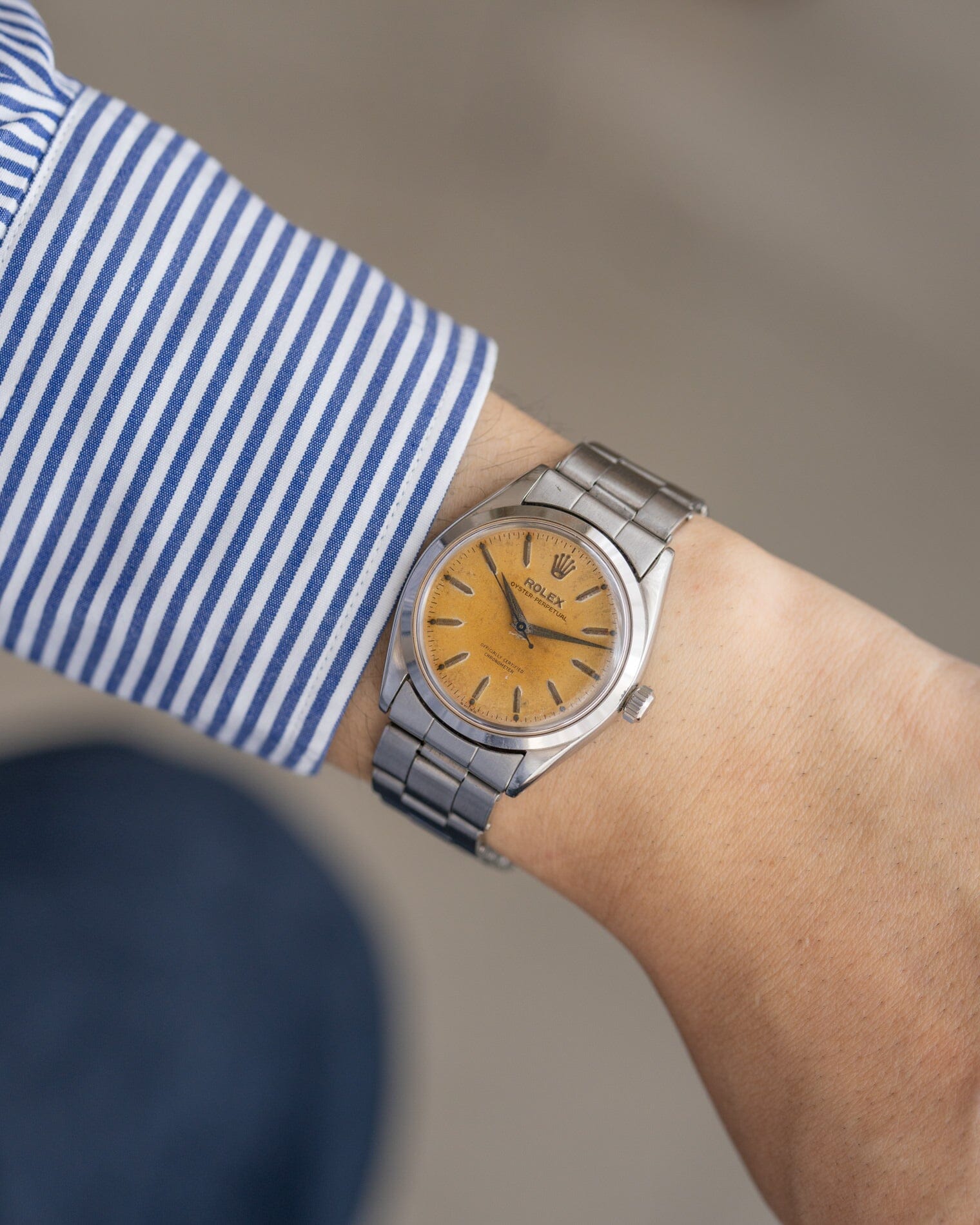 Rolex オイスターパーペチュアル 6564 アイボリー 保証書付き Watch ROLEX