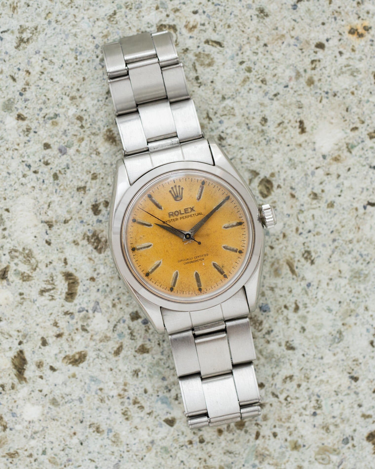 Rolex オイスターパーペチュアル 6564 アイボリー 保証書付き Watch ROLEX