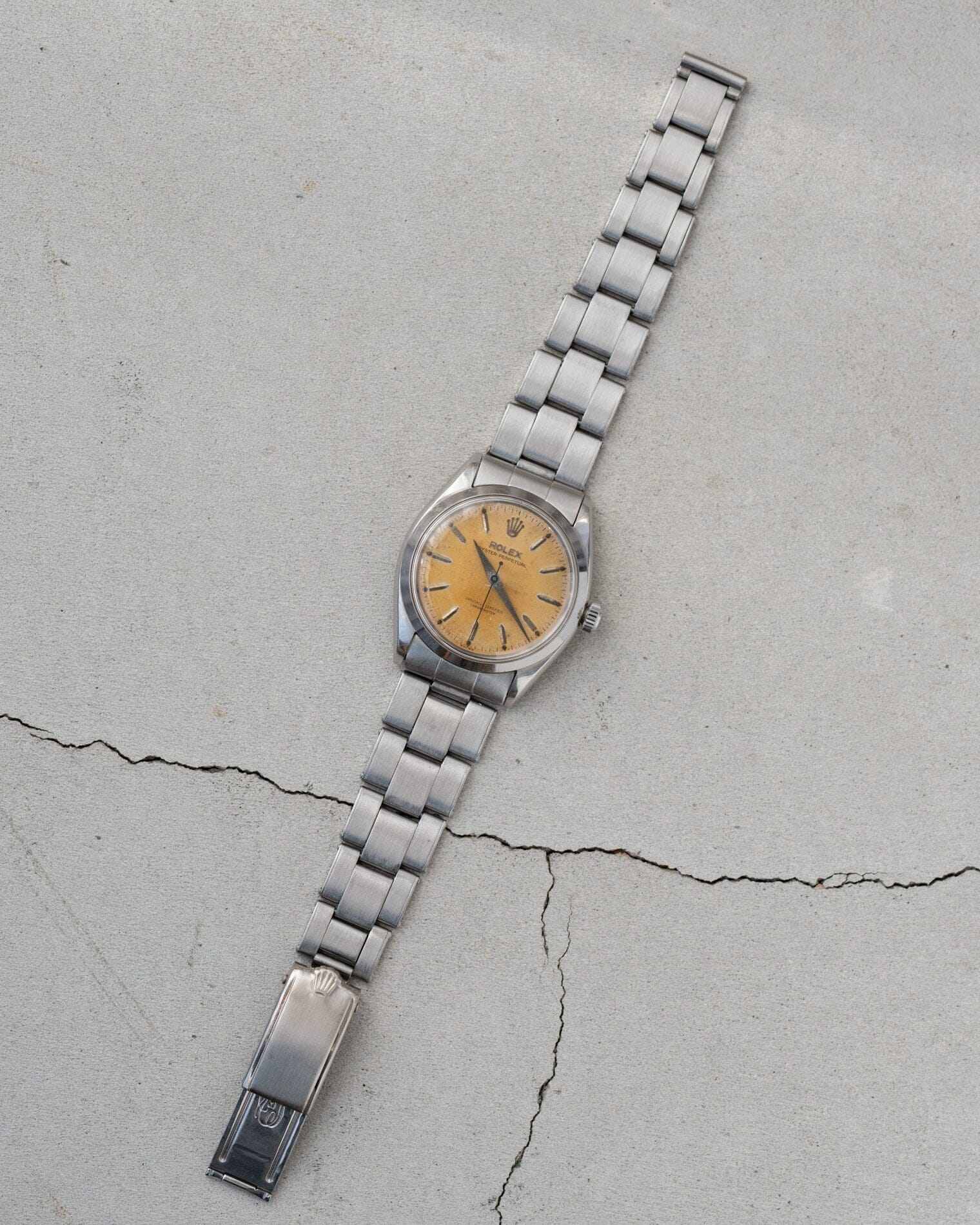 Rolex オイスターパーペチュアル 6564 アイボリー 保証書付き Watch ROLEX