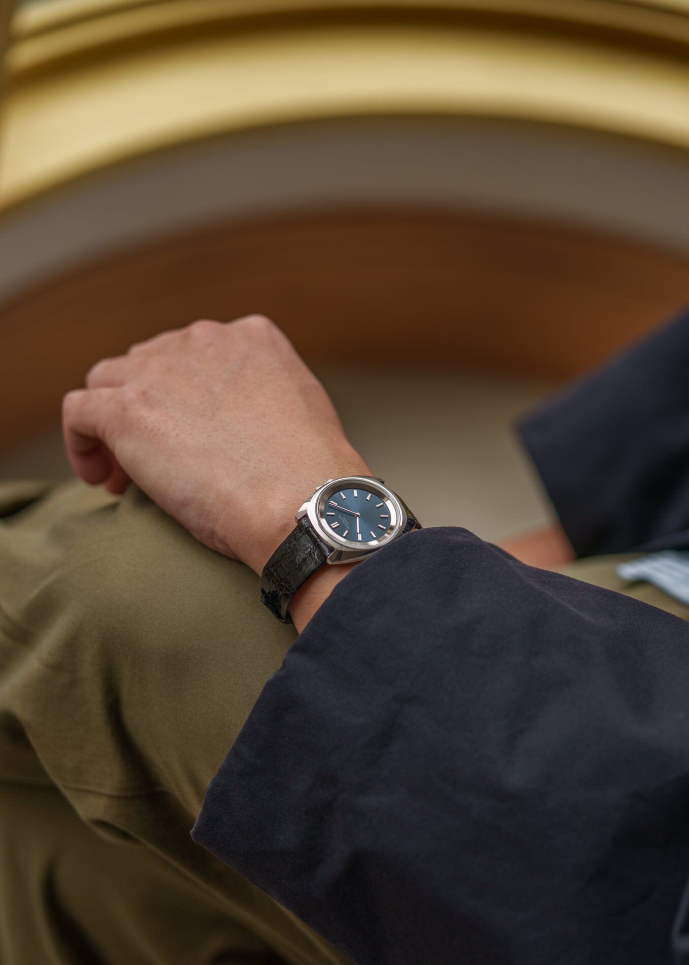 Patek Philippe カラトラバ 3579 スティール ブルーダイアル 修理明細書付き Watch PATEK PHILIPPE