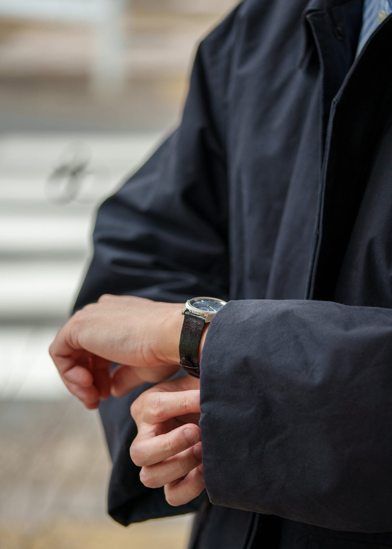 Patek Philippe カラトラバ 3579 スティール ブルーダイアル 修理明細書付き Watch PATEK PHILIPPE