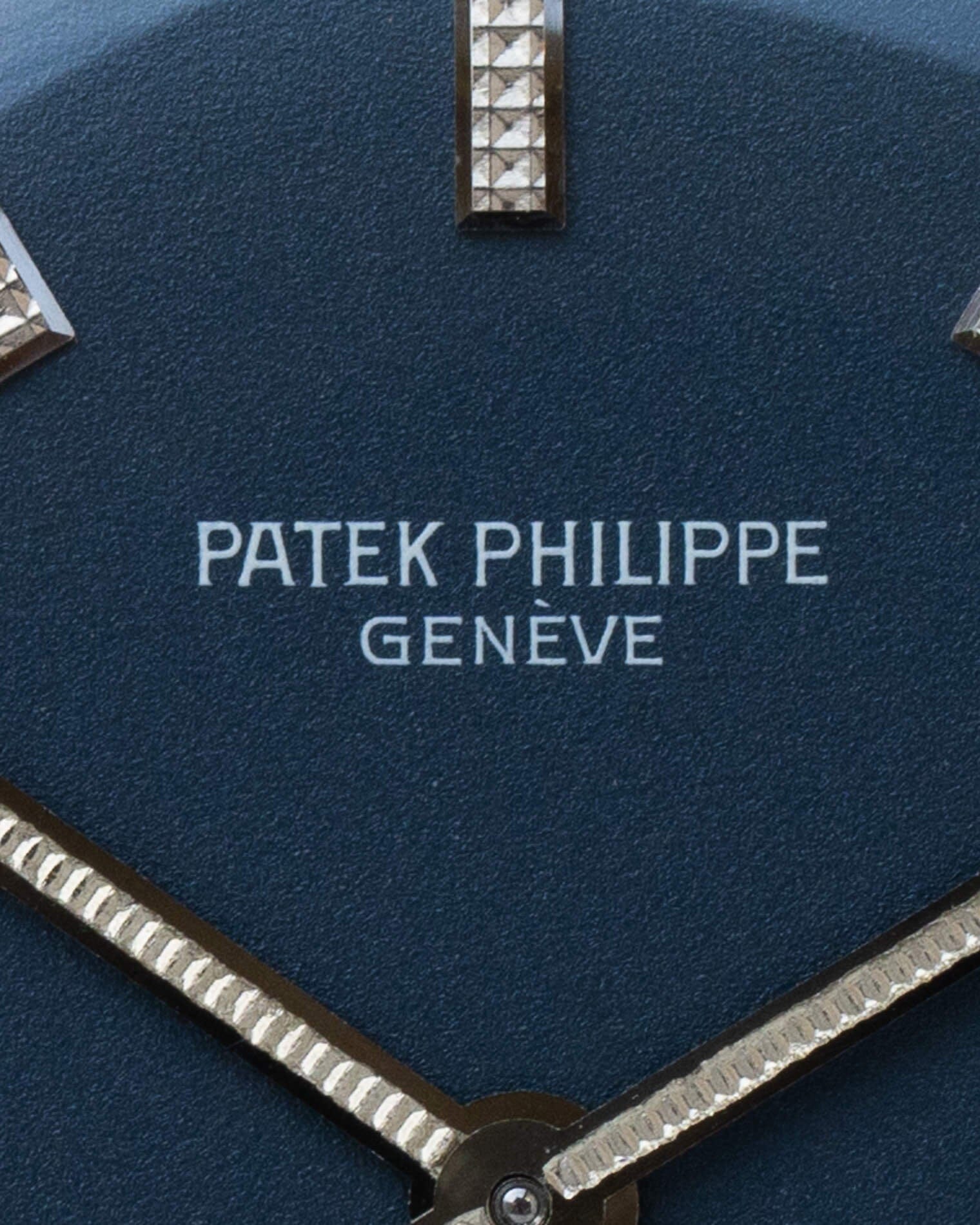 Patek Philippe カラトラバ 3574 SS ブルーダイアル アーカイブ付き Watch PATEK PHILIPPE