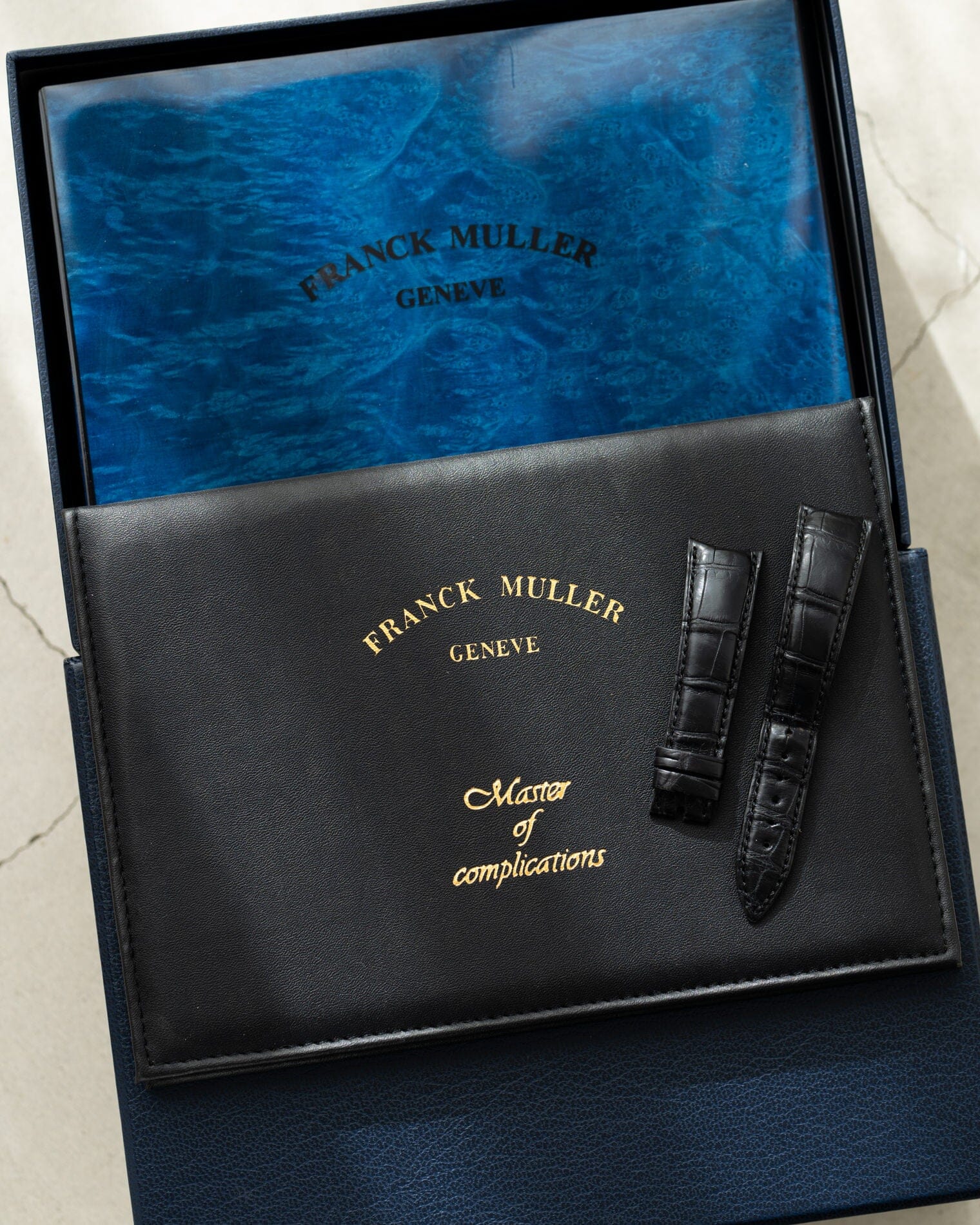 Franck Muller 7000CC クロノグラフ WG ブラック 箱保証書付き Watch FRACK MULLER 