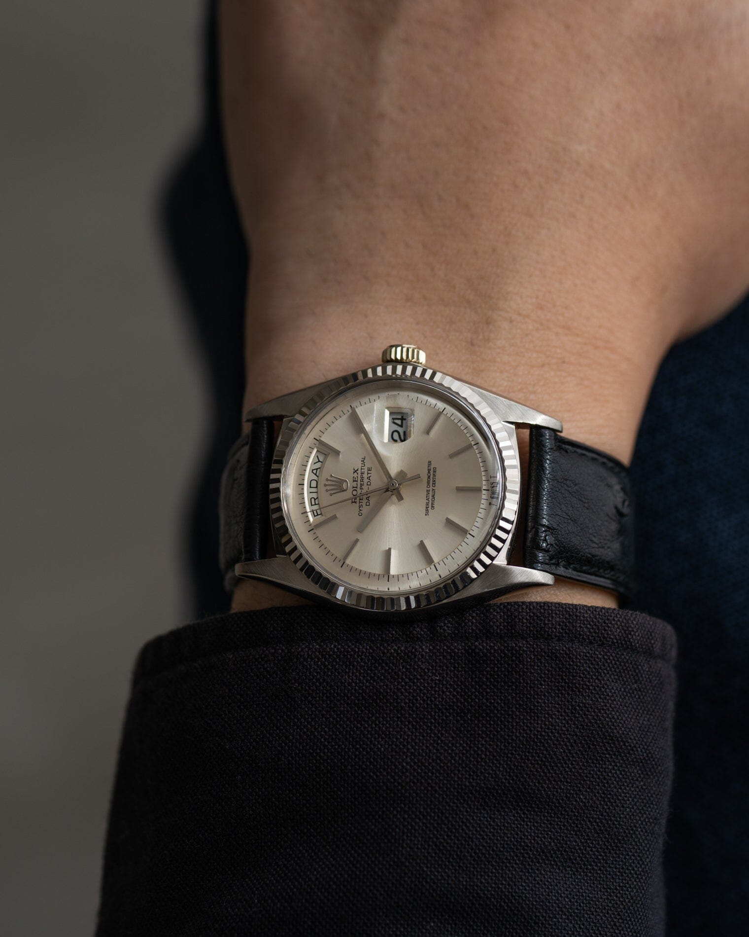 Rolex デイデイト 1803 WG シルバーダイアル Watch ROLEX