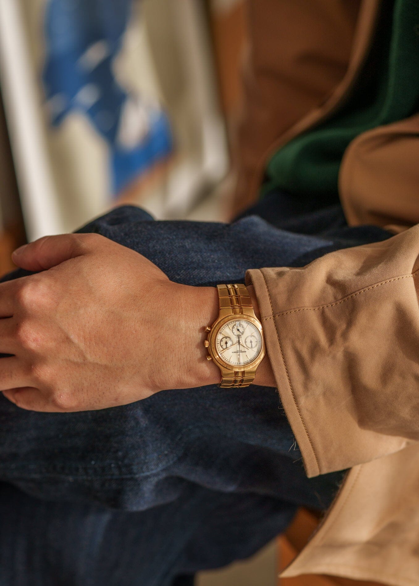 Vacheron Constantin フィディアス 49001 YG アイボリーダイアル Watch VACHERON CONSTANTIN