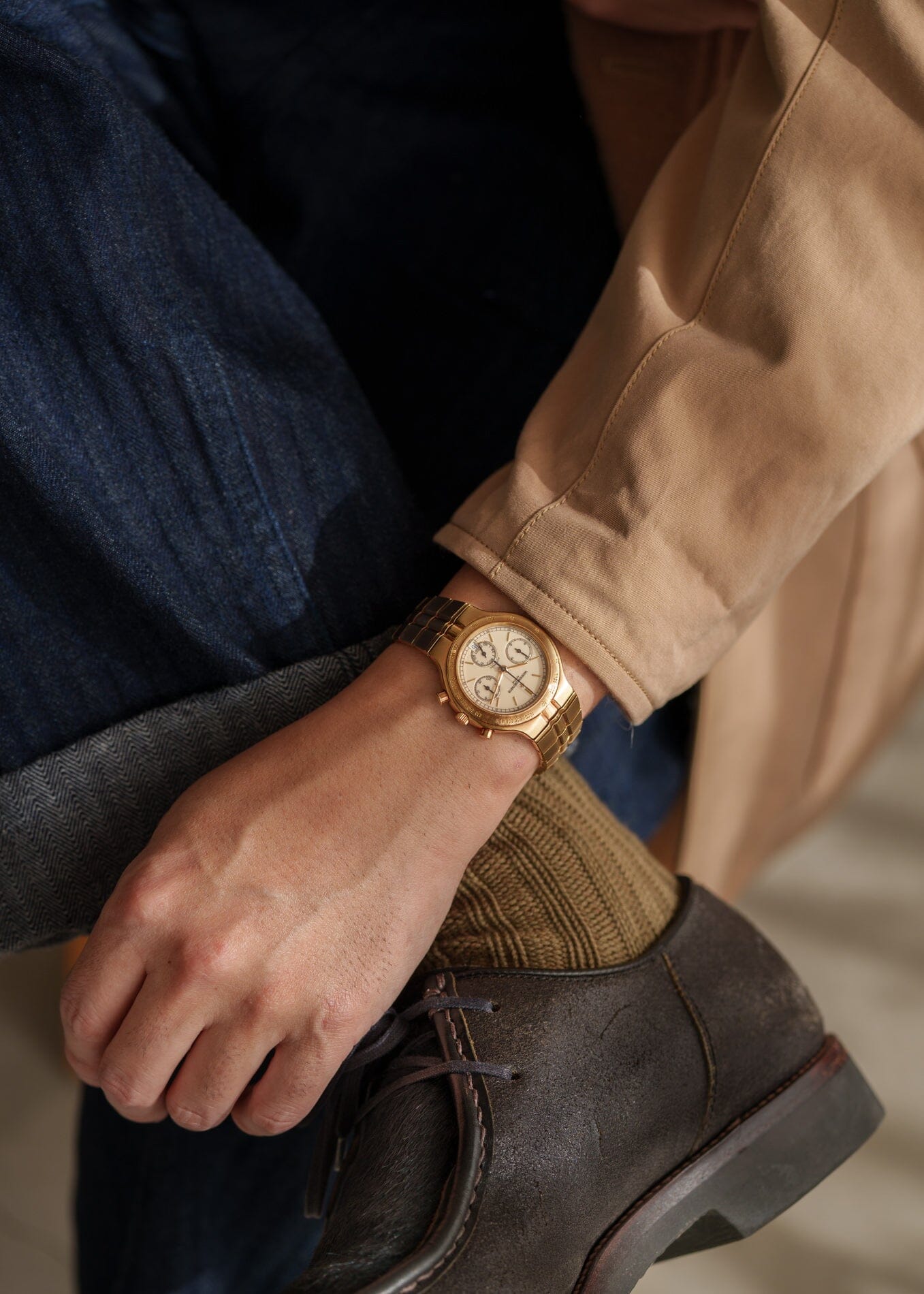 Vacheron Constantin フィディアス 49001 YG アイボリーダイアル Watch VACHERON CONSTANTIN