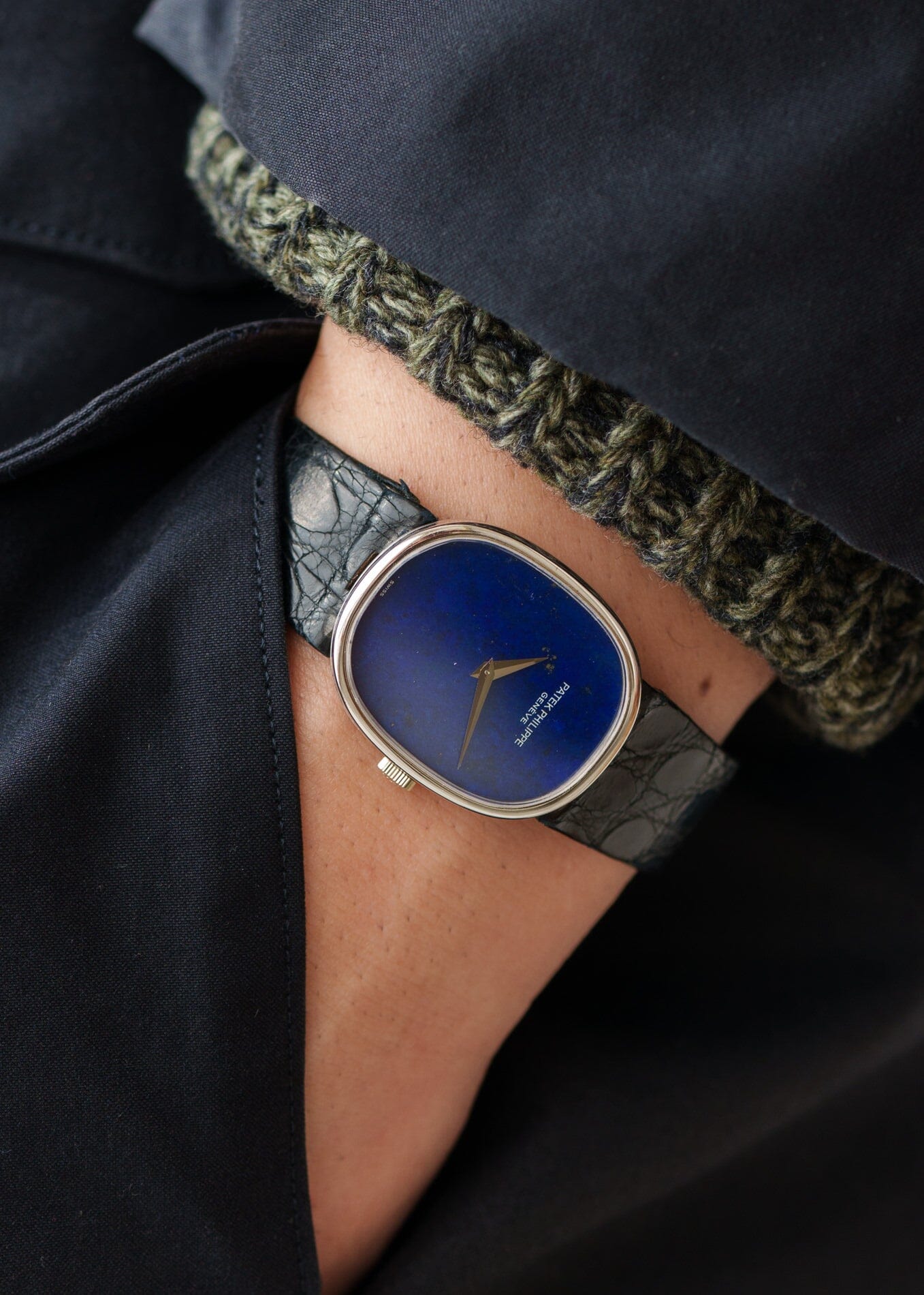 Patek Philippe ゴールデンエリプス 3848 WG ラピスラズリ アーカイブ付き Watch PATEK PHILIPPE