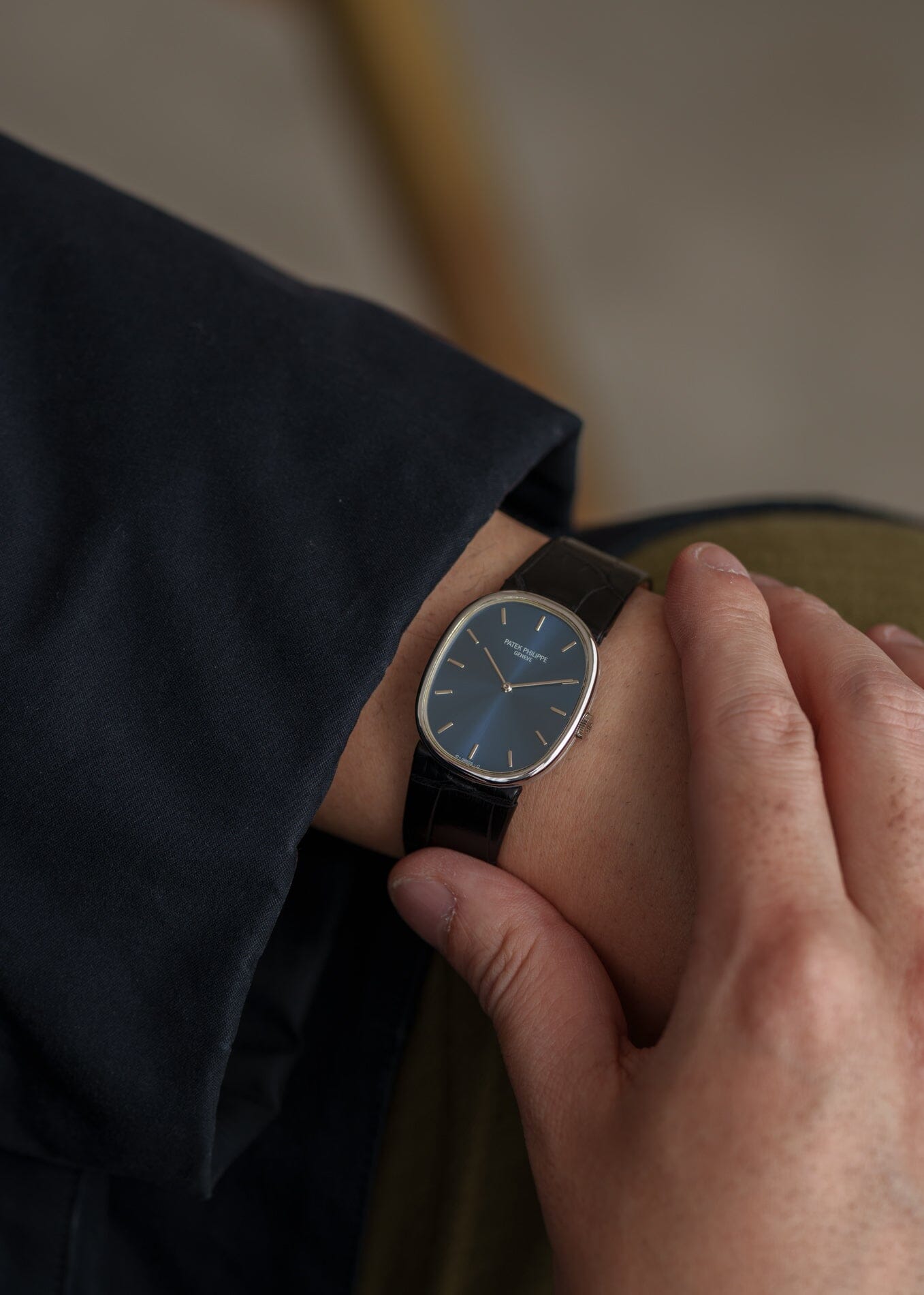 Patek Philippe ゴールデンエリプス 3848 WG ブルーシグマダイアル Watch PATEK PHILIPPE