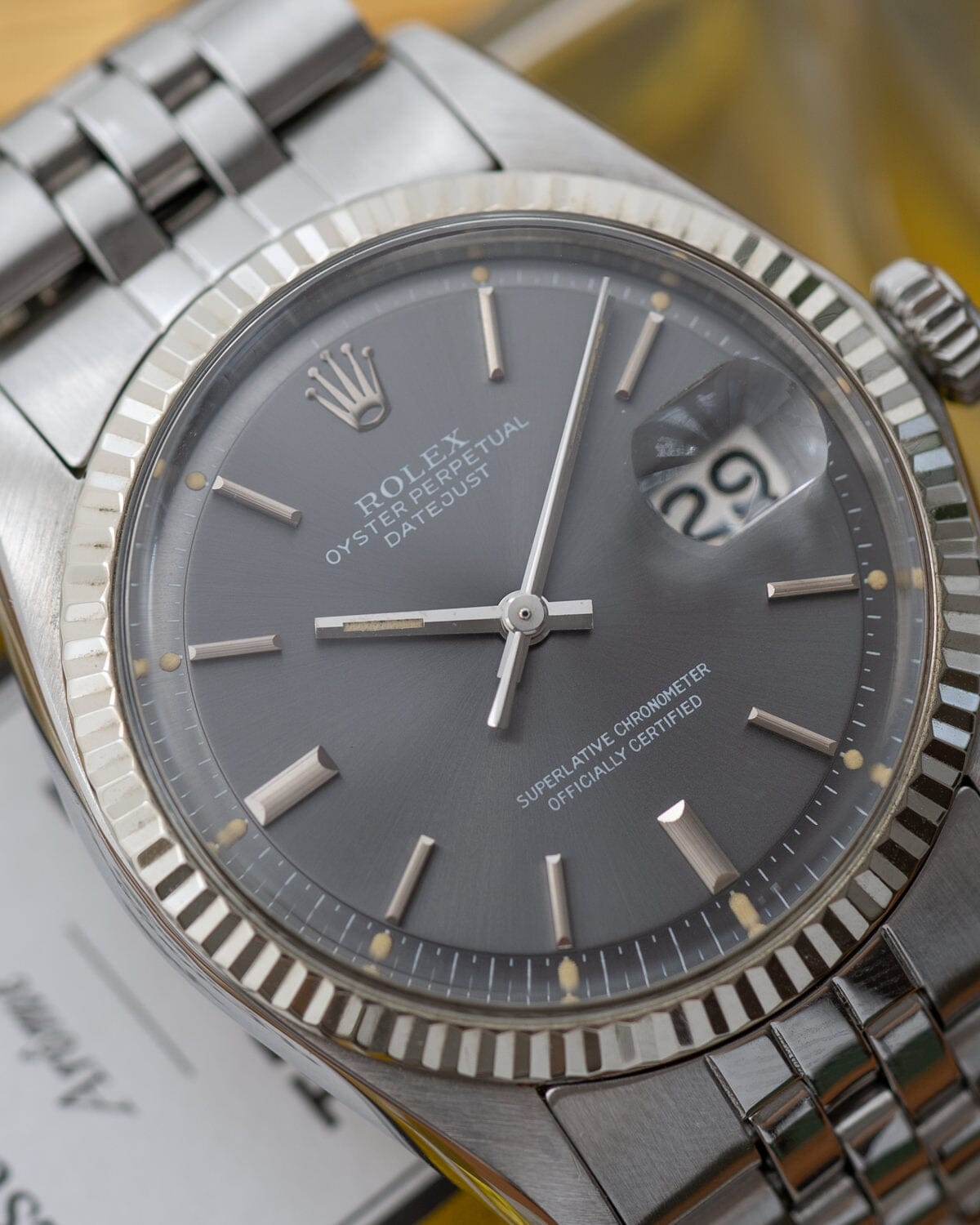 Rolex Datejust 1601 Grey Dial Watch ROLEX 