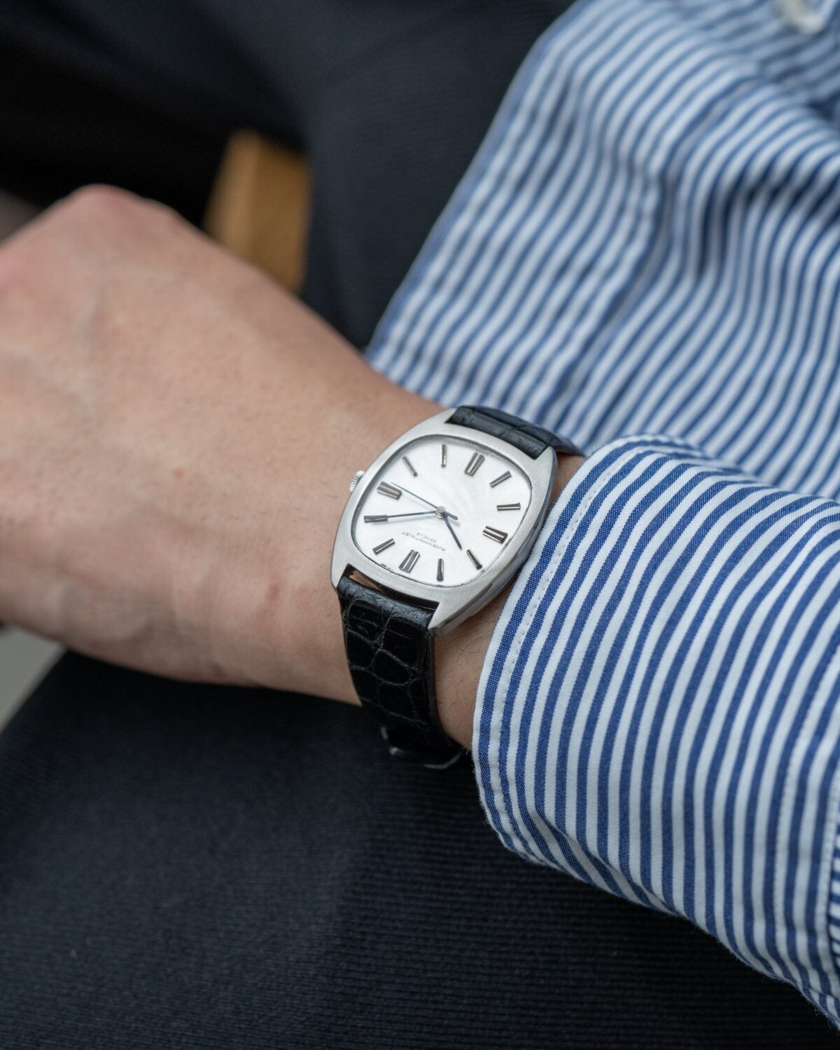 Audemars Piguet Tonneau 5369 Steel Silver Dial Watch AUDEMARS PIGUET