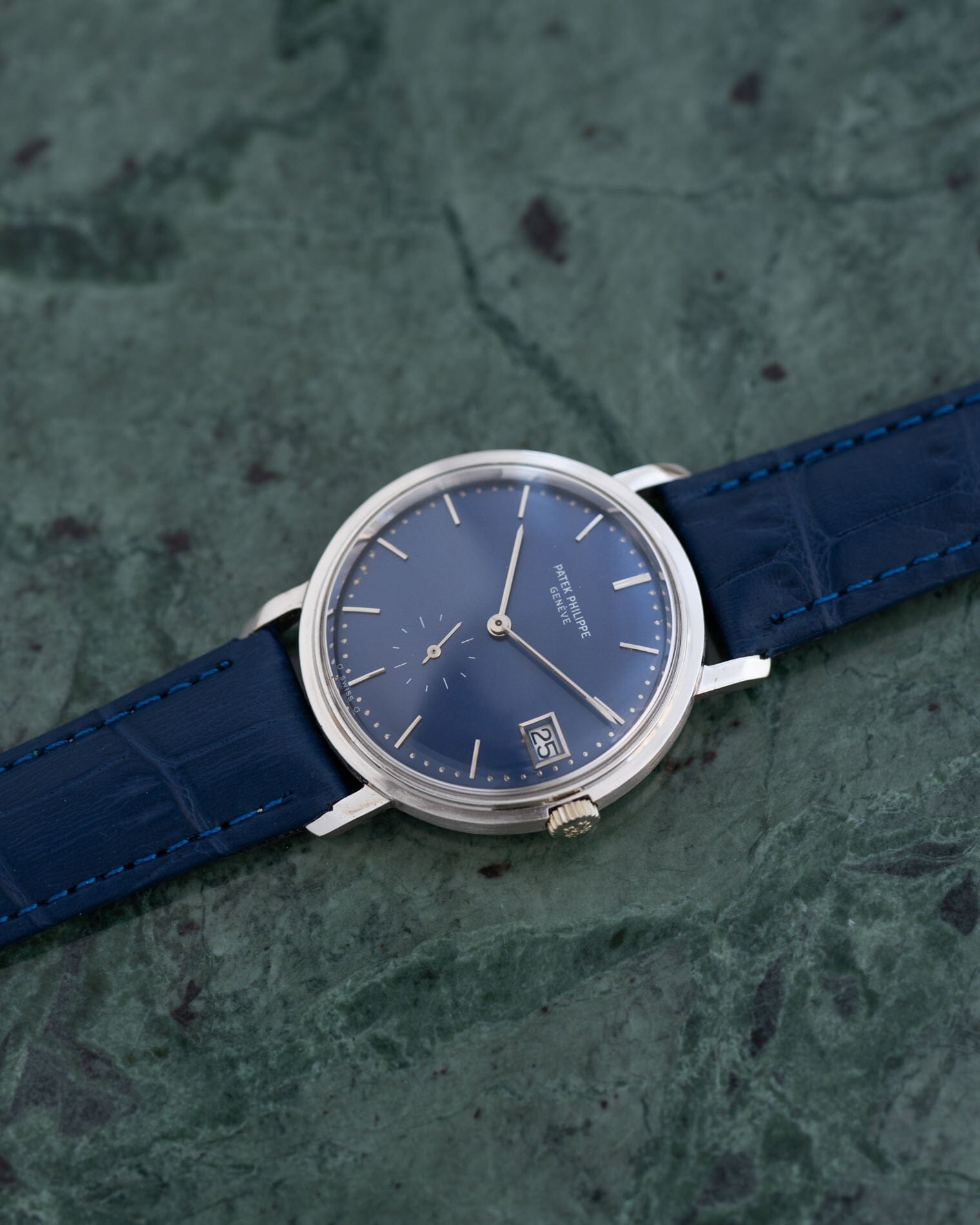 Patek Philippe カラトラバ 3445 WG ブルーシグマダイアル アーカイブ付 Watch PATEK PHILIPPE