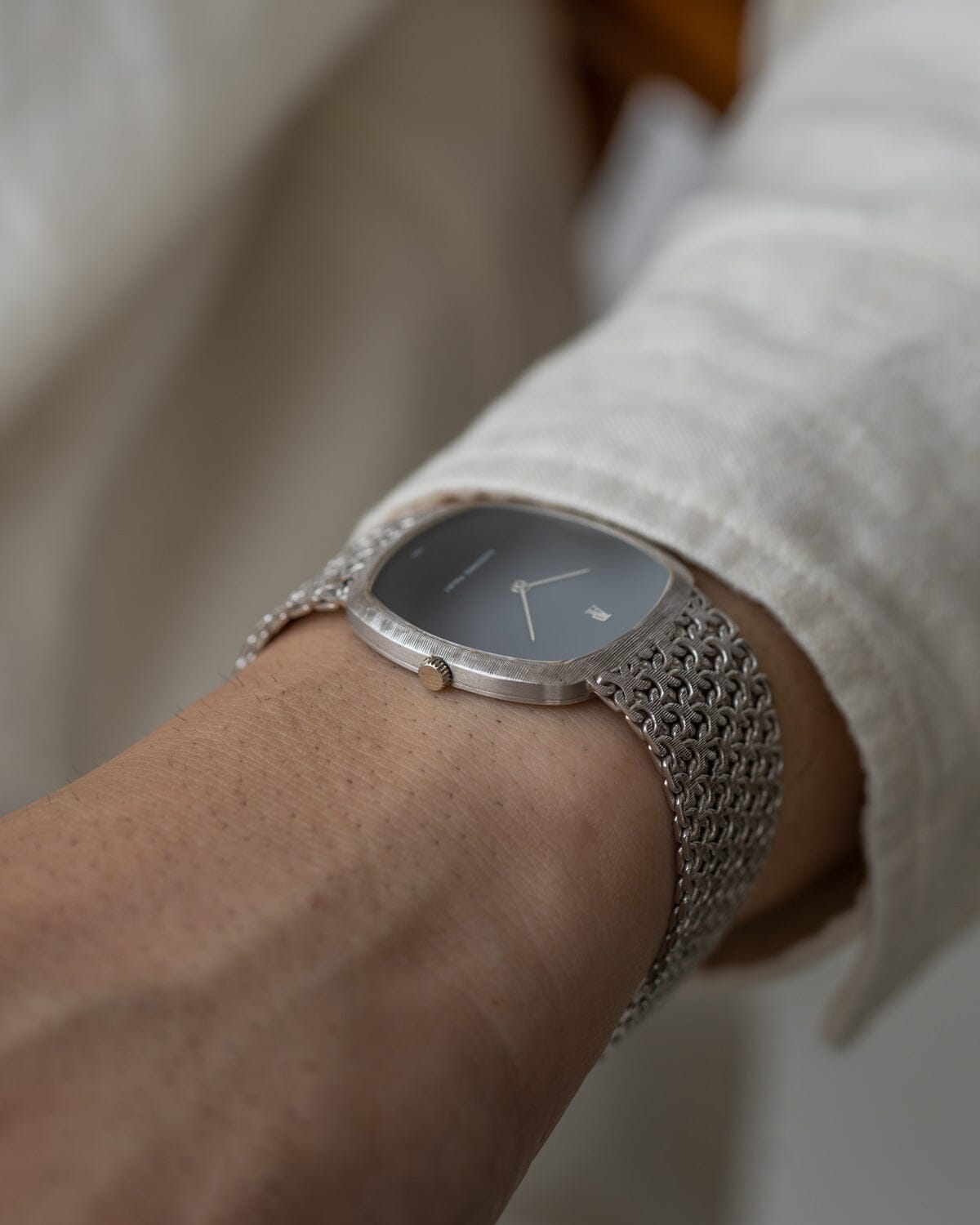 オーデマ ピゲ トノー WG ブラックダイアル Watch AUDEMARS PIGUET