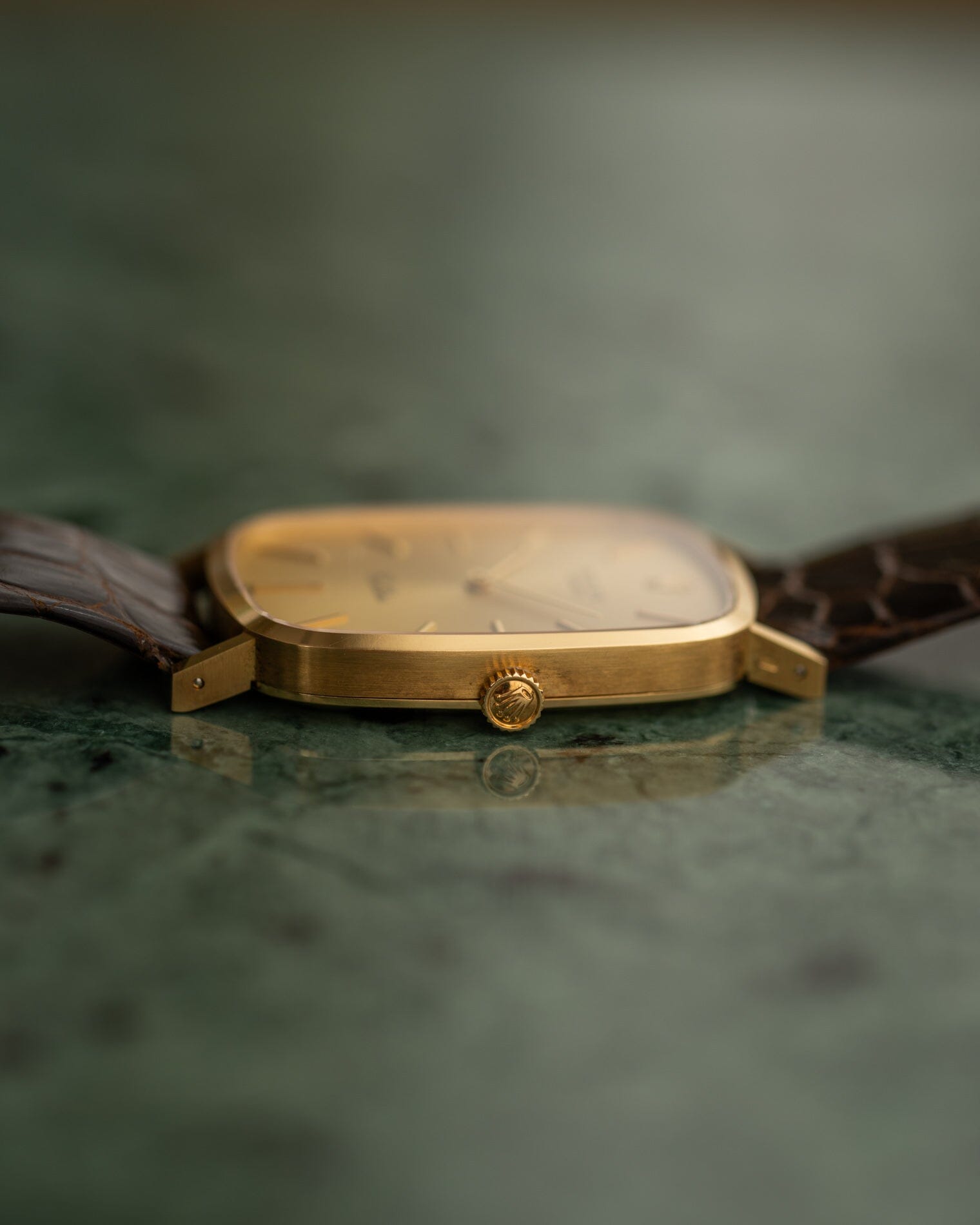 Rolex チェリーニ 4113 YG シャンパンダイアル フルセット Watch ROLEX