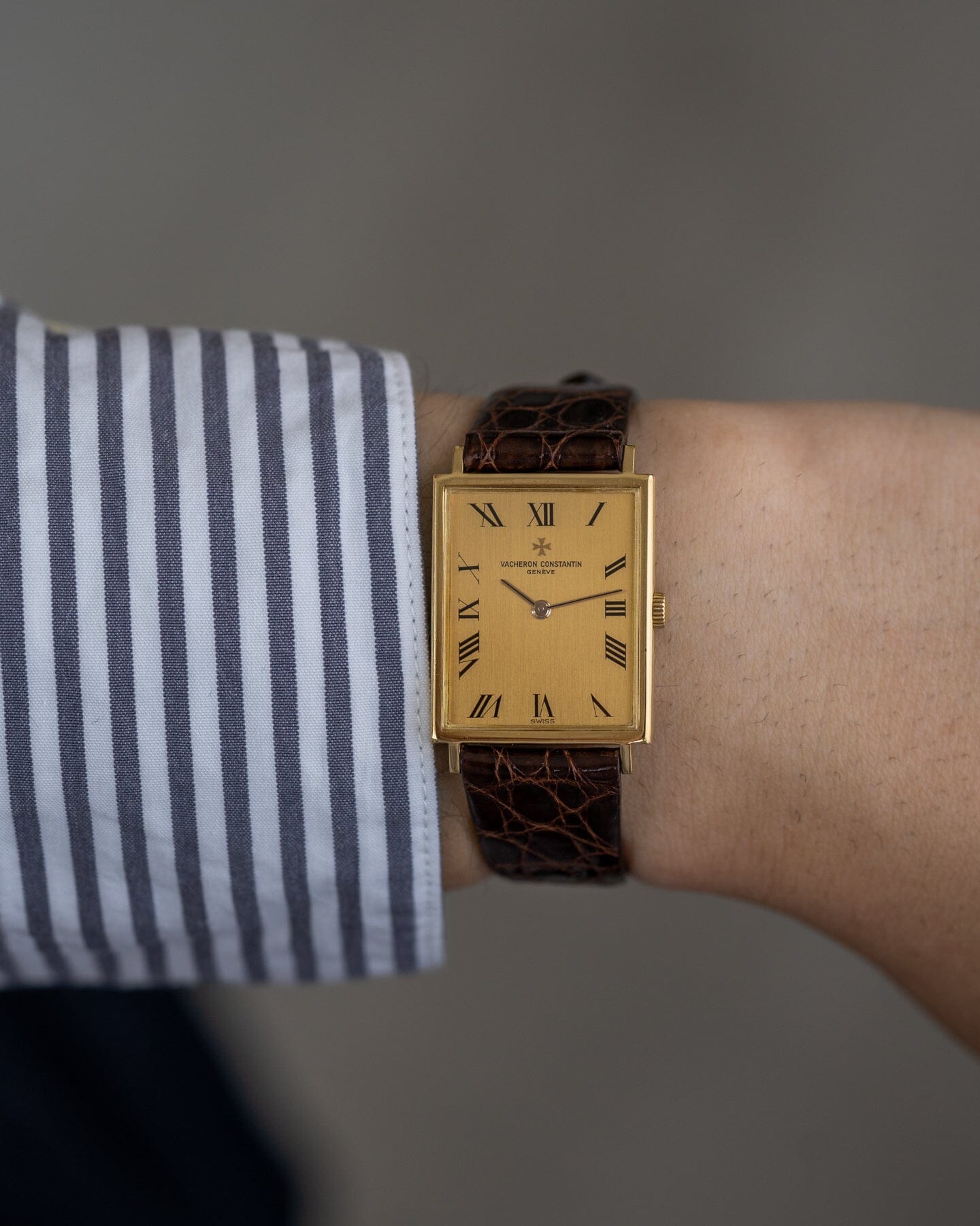 Vacheron Constantin レクタングル 39011 YG シャンパンローマン Watch VACHERON CONSTANTIN