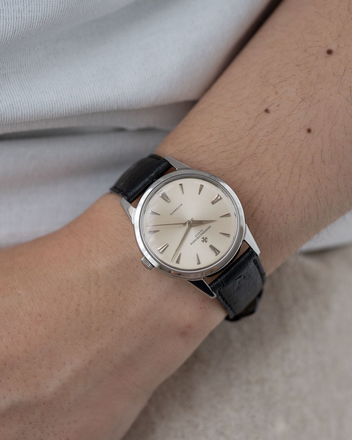 Vacheron Constantin ラウンド 6562 SS シルバーダイアル Watch VACHERON CONSTANTIN