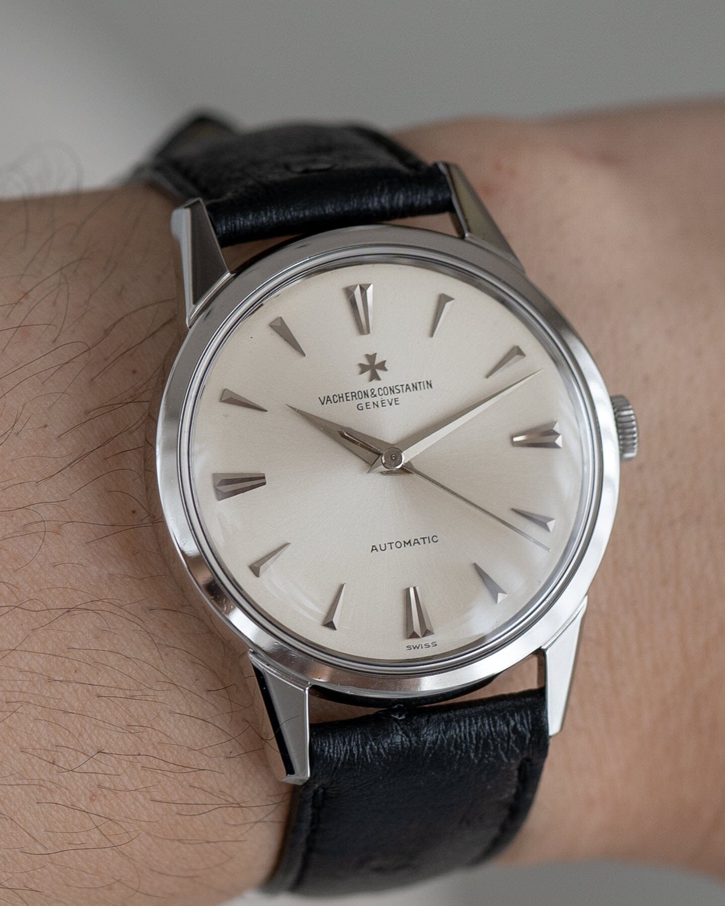 Vacheron Constantin ラウンド 6562 SS シルバーダイアル Watch VACHERON CONSTANTIN