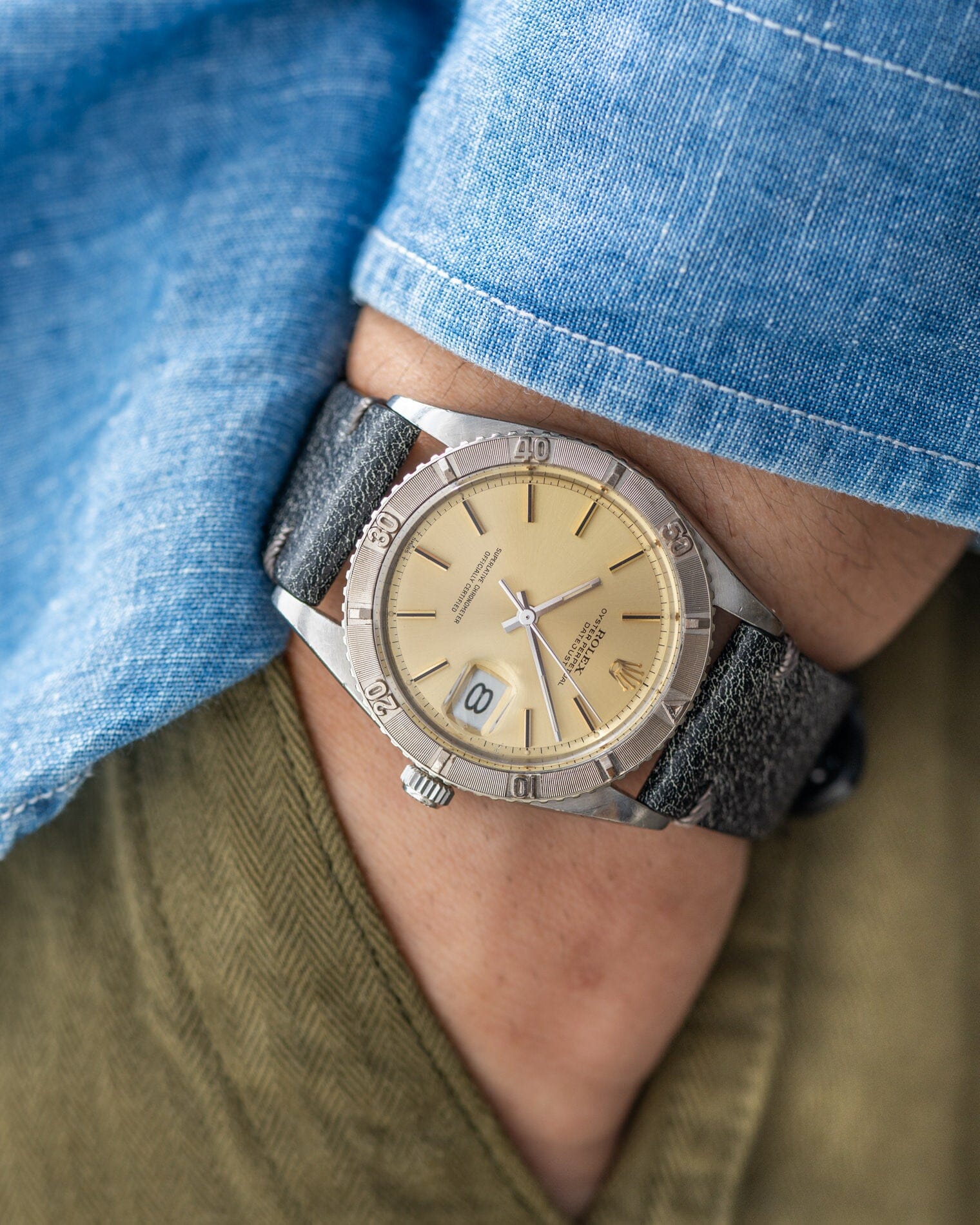 Rolex デイトジャスト 1625 "サンダーバード" アイボリーダイアル Watch ROLEX