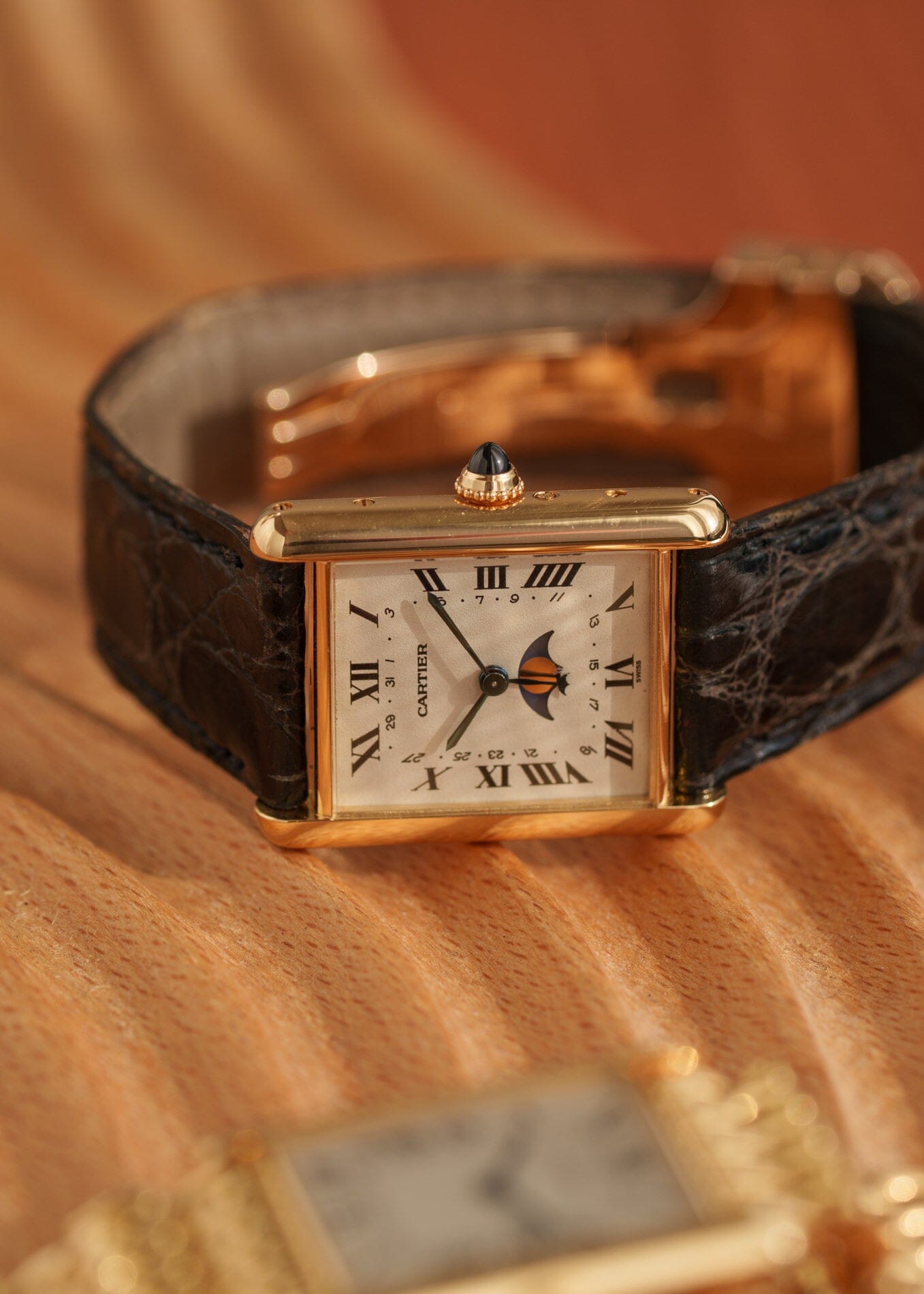 Cartier タンク ルイ カルティエ LM 81900 YG ムーンフェイズ コンプリートサービス済み Watch CARTIER