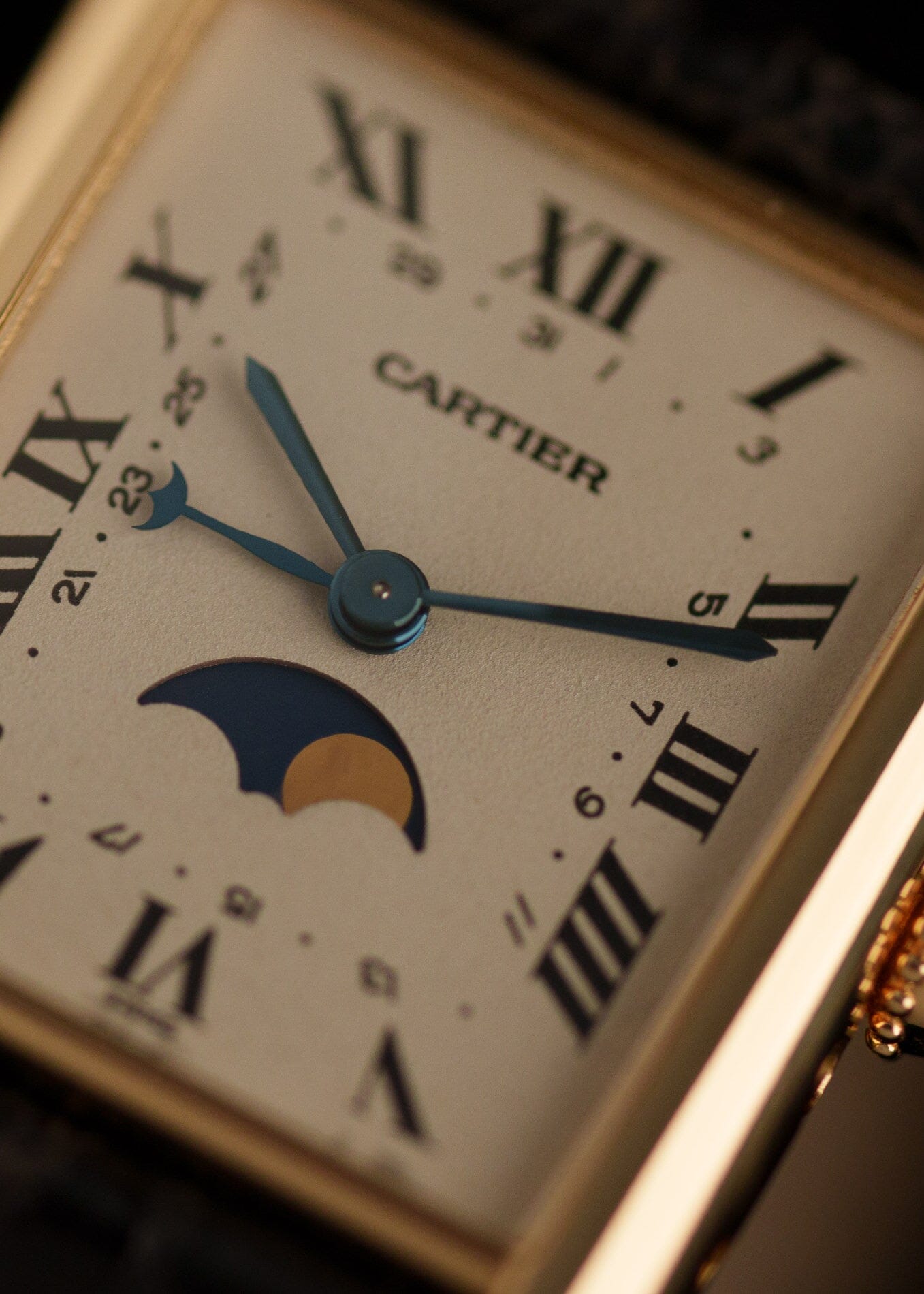 Cartier タンク ルイ カルティエ LM 81900 YG ムーンフェイズ コンプリートサービス済み Watch CARTIER