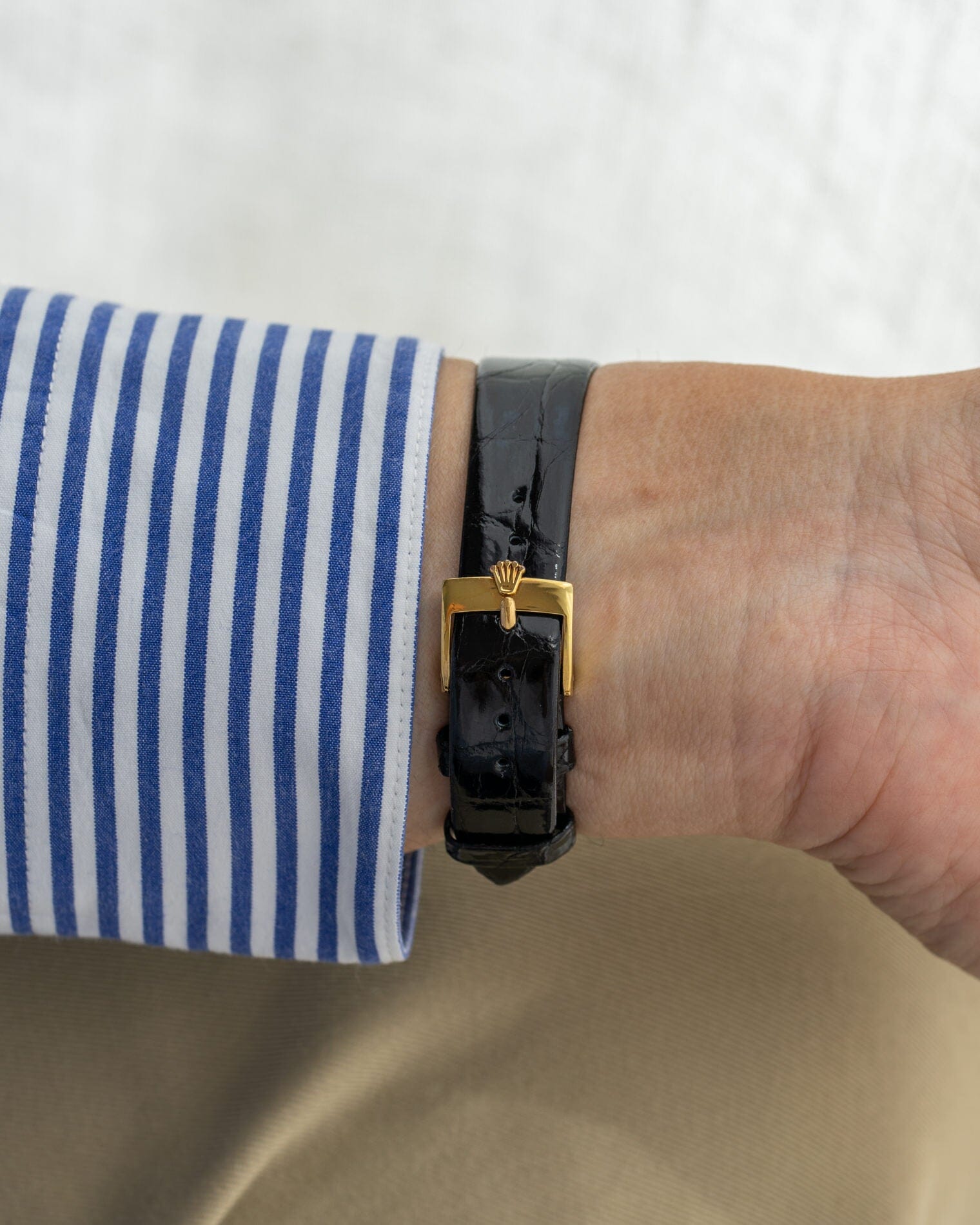 Rolex チェリーニ 4112 YG ホワイトローマン Watch ROLEX