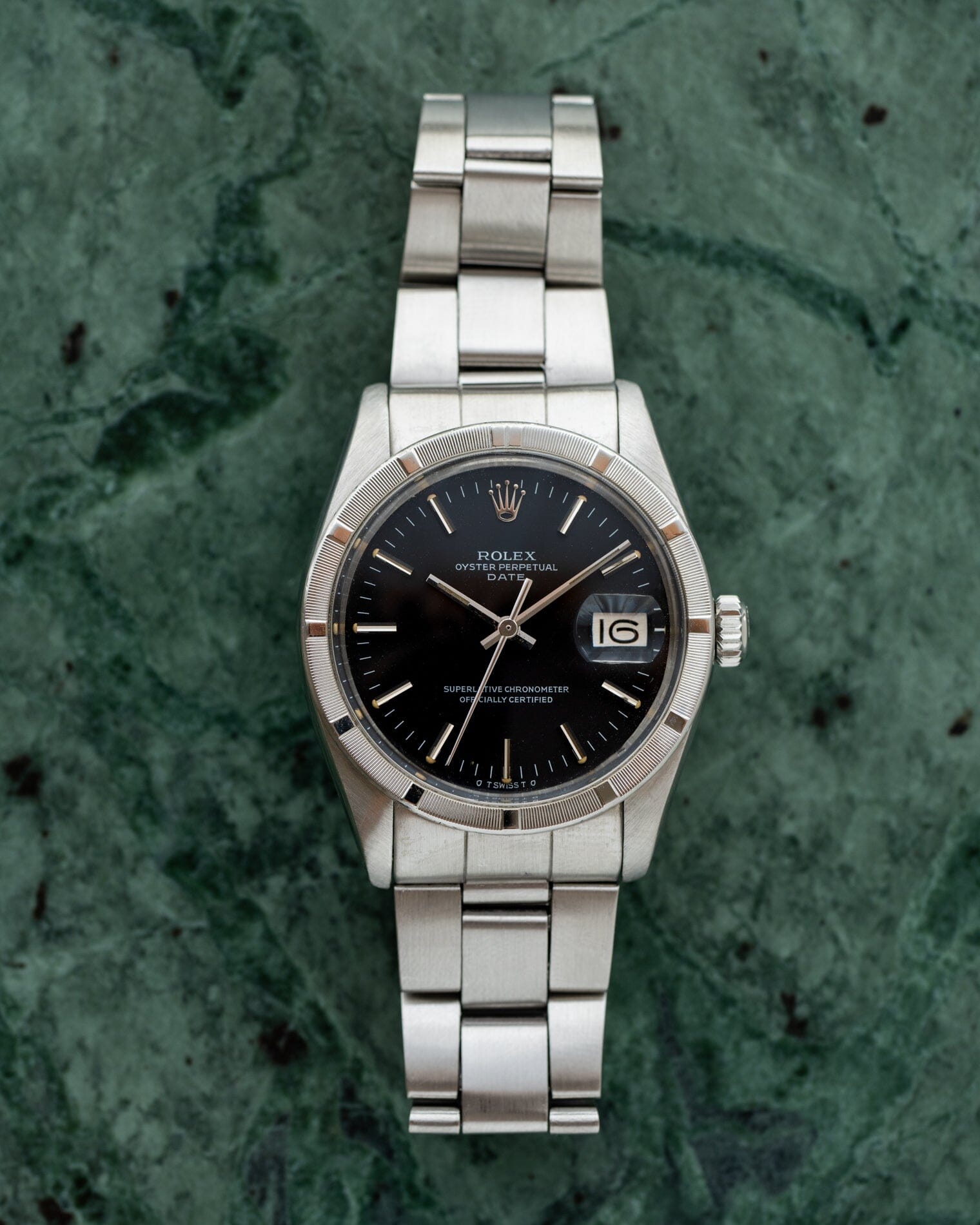 Rolex オイスターパーペチュアル デイト 1501 ブラックシグマダイアル Watch ROLEX