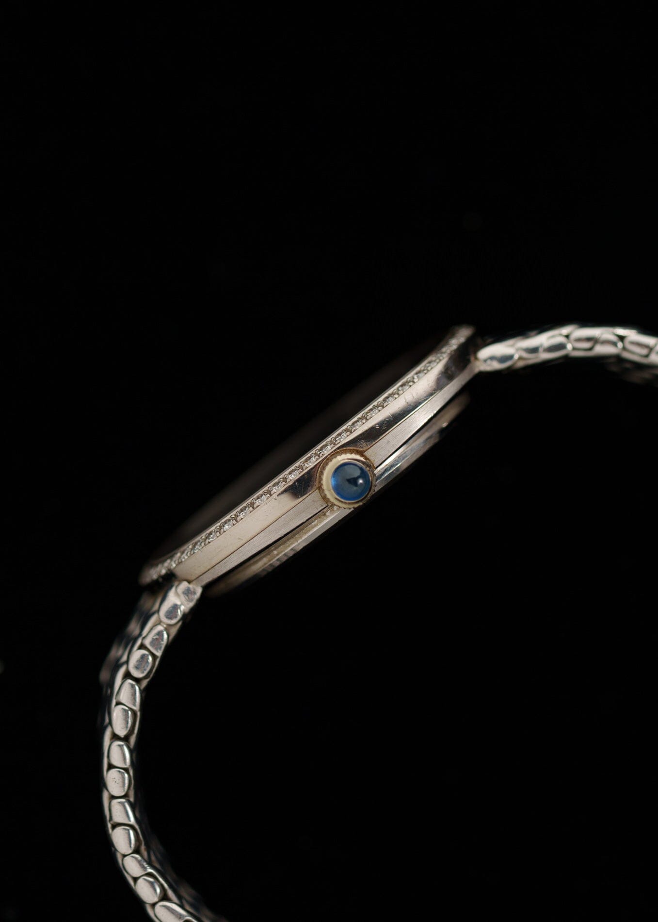 Patek Philippe ゴールデンエリプス 3849 WG ベゼルダイヤ ブルーダイアル 保証書付き Watch PATEK PHILIPPE