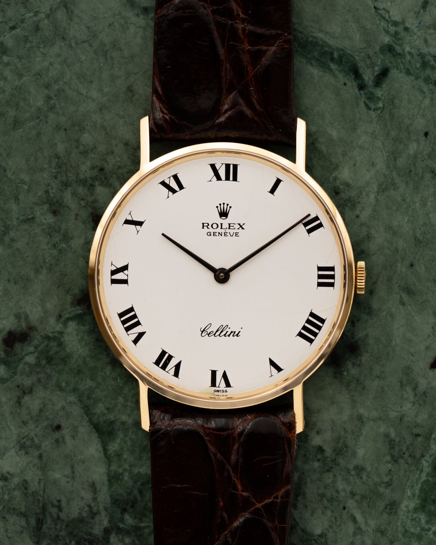 Rolex チェリーニ 3833 YG ホワイトローマン Watch ROLEX