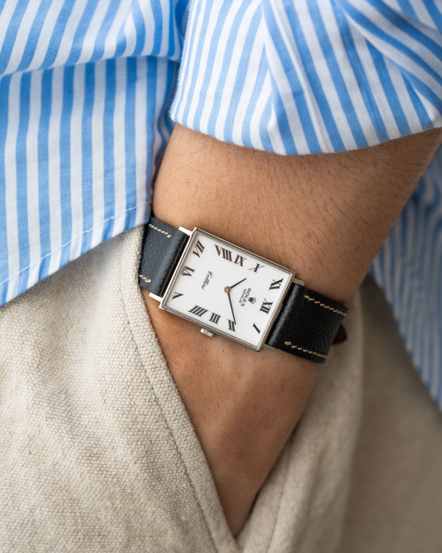 Rolex チェリーニ 3834 WG ホワイトローマン Watch ROLEX